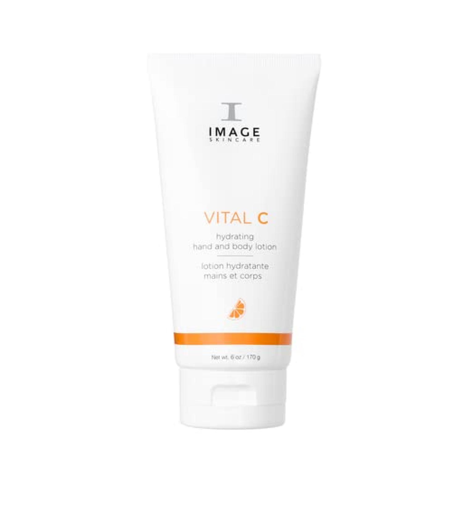 IMAGE Skincare VITAL C Hydrating Hand & Body Lotion - Brightening & Moisturizing with Vitamin C, Shea Butter, Hyaluronic Acid - 6 oz - Buy Online on GoSupps.com