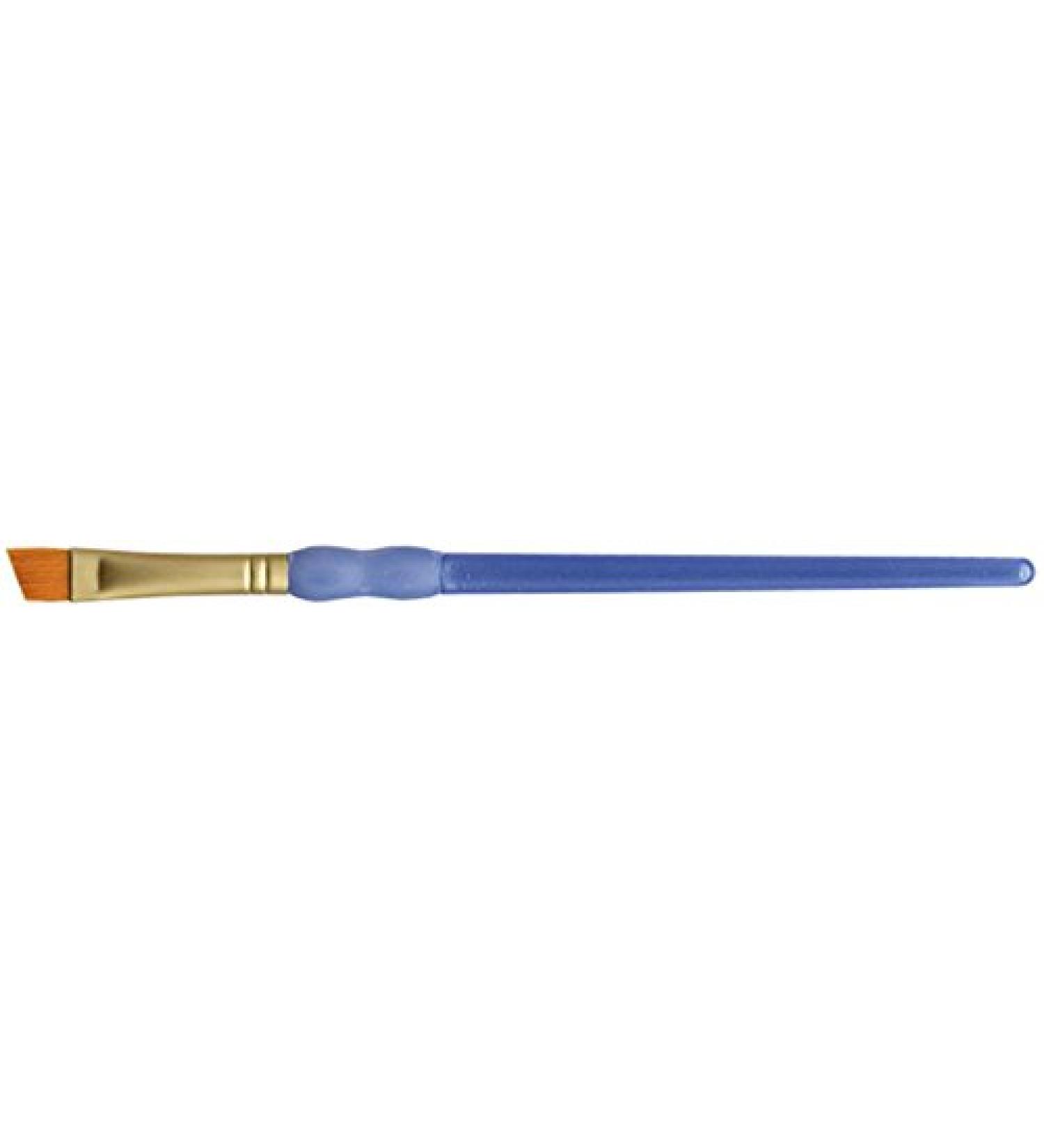 ROYAL BRUSH Crafter's Choice Taklon Angular Brush, 3/8-Inch, Gold