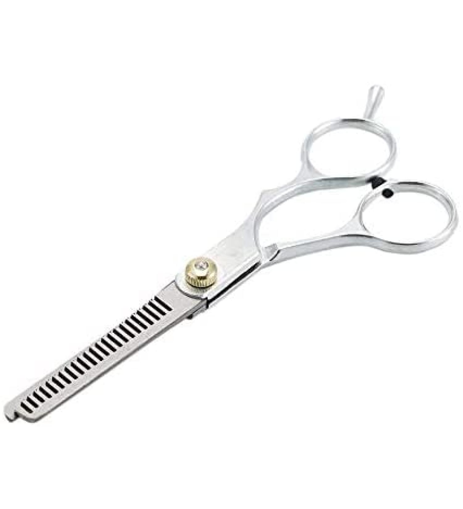UKD 1 pcs Professional Hair Cutting Thinning Scissors Barber Shears Hairdressing Salon Hair Clipper Universal - Silver Tooth Type Scissors - Buy Online on GoSupps.com