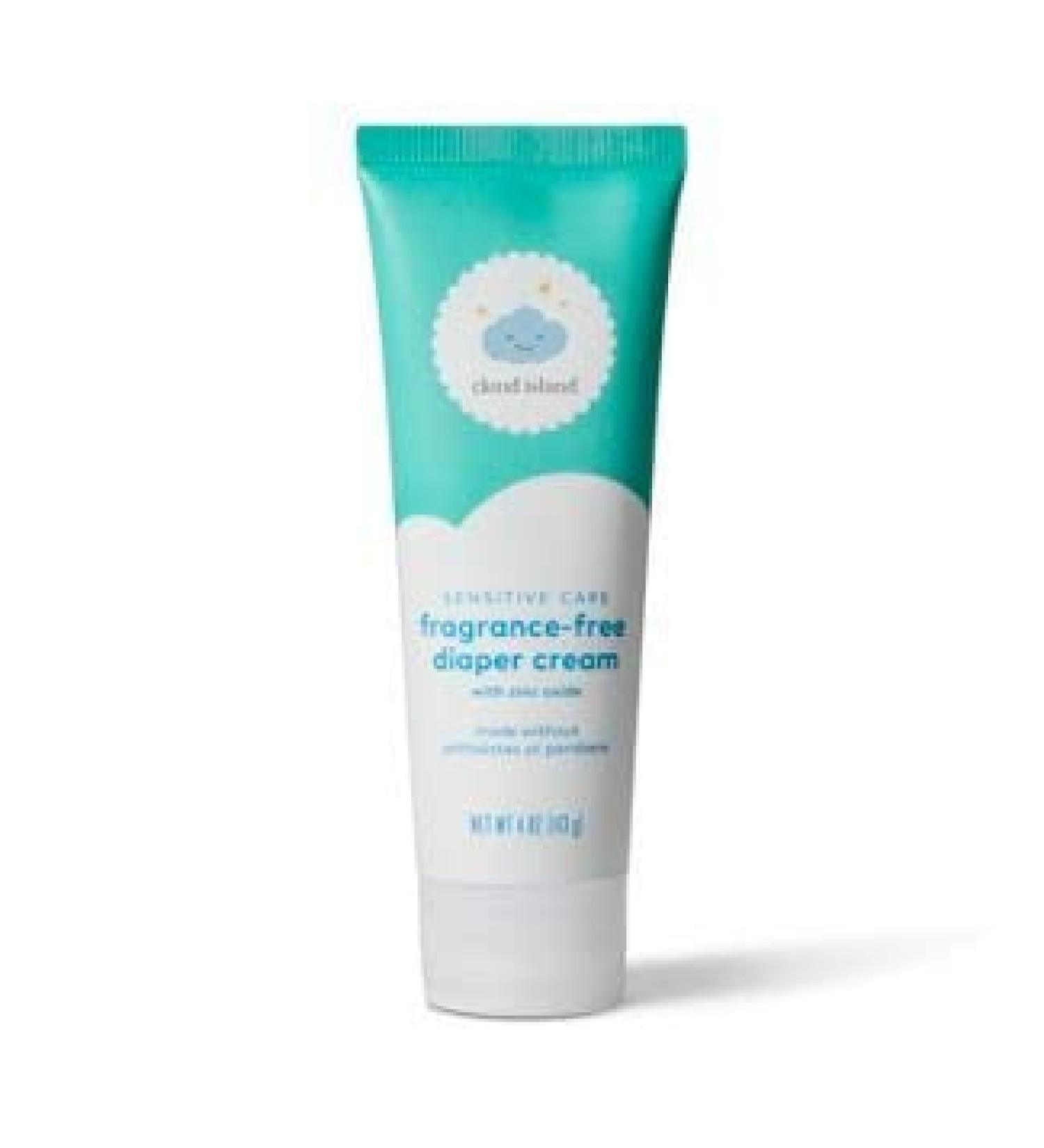 Cloud Island Sensitive Care Fragrance-Free Baby Diaper Cream - 4oz