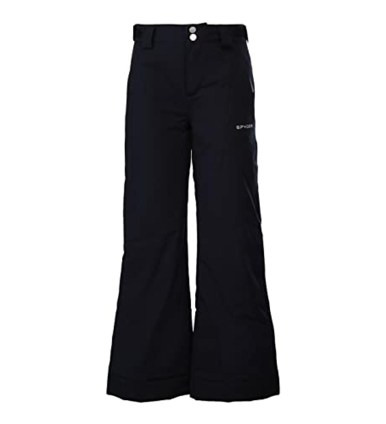 Spyder Girls Olympia Insulated Ski Pant 12 - Black/White | Best Winter Gear for Kids - Buy Online on GoSupps.com