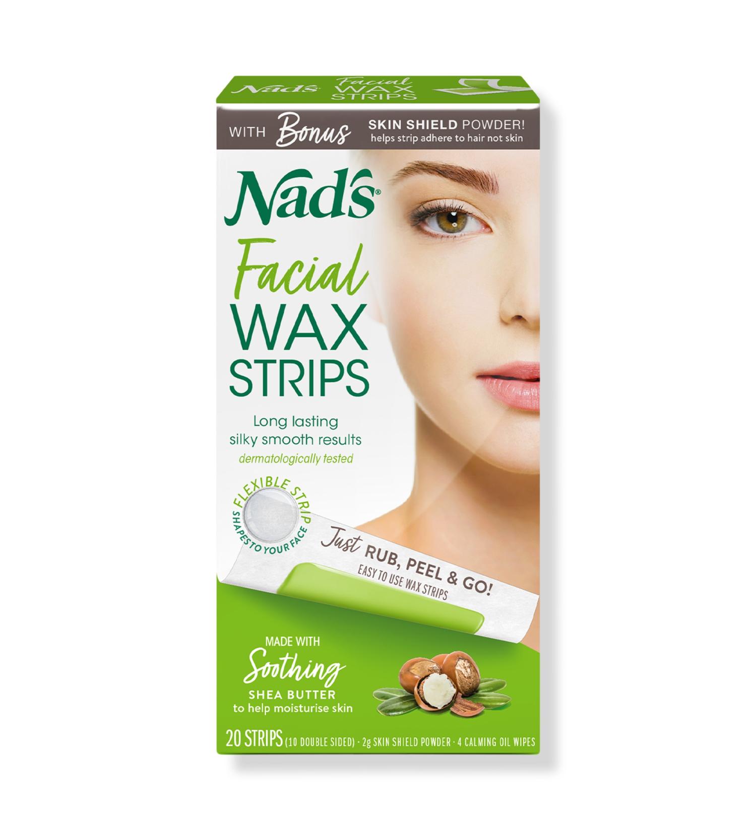 Discover Nads Natural Facial Wax Strips 24 ct - Elevate Your Style Instantly! - Buy Online on GoSupps.com