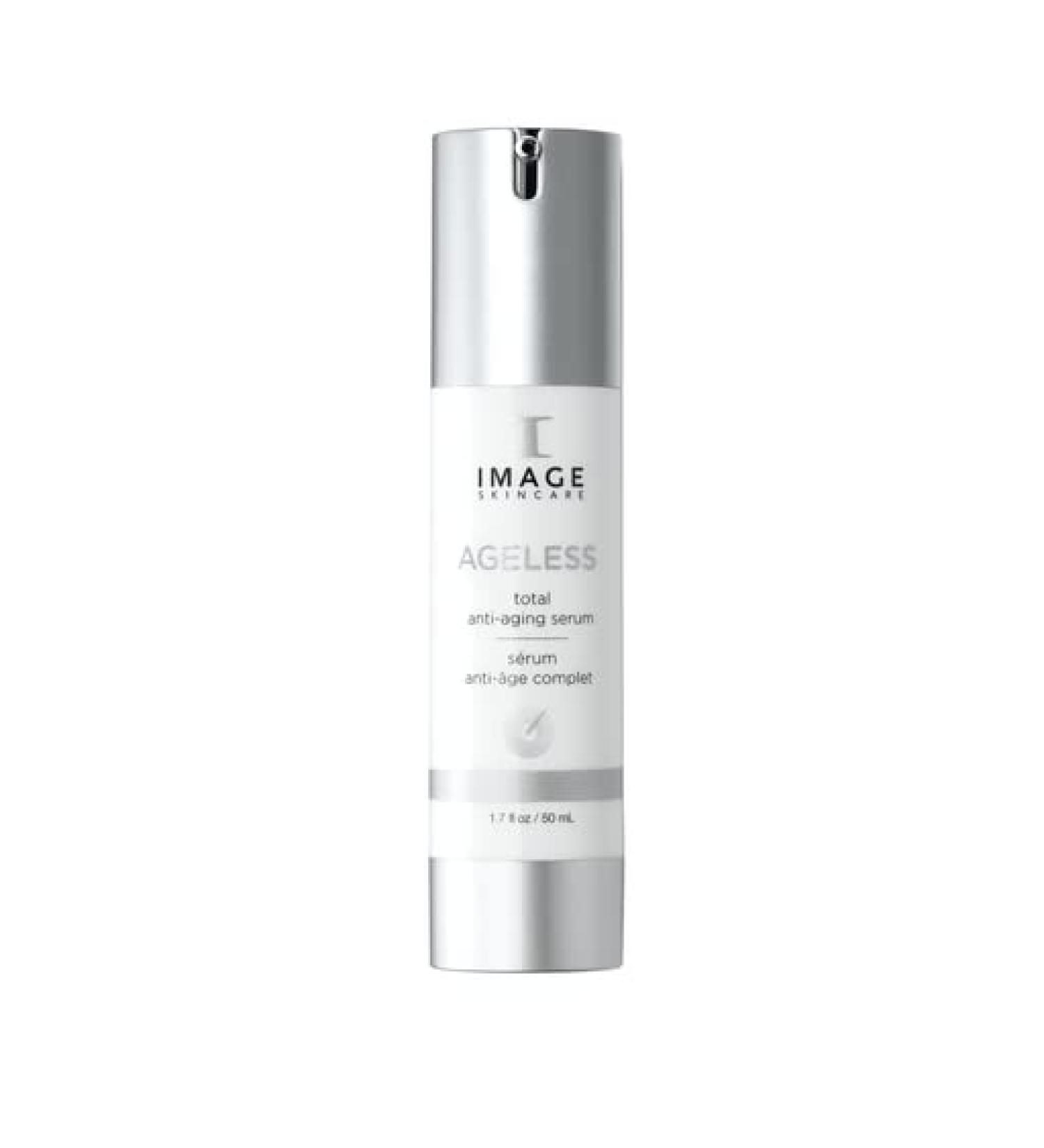 IMAGE Skincare Total Serum 1.7 fl oz - AHA Face Serum with Peptides for Firming, Hydration, and Smoothing Wrinkles - Buy Online on GoSupps.com