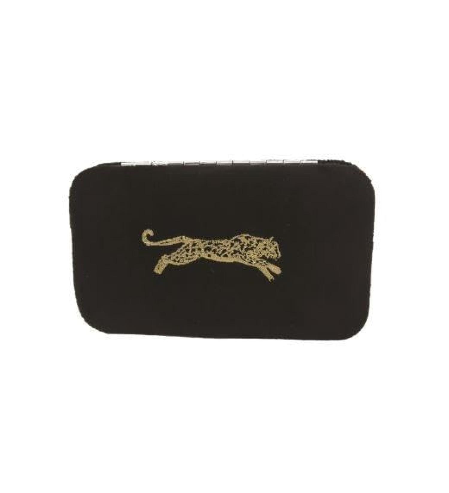 Black Velvet Leopard 6 Piece Manicure Set