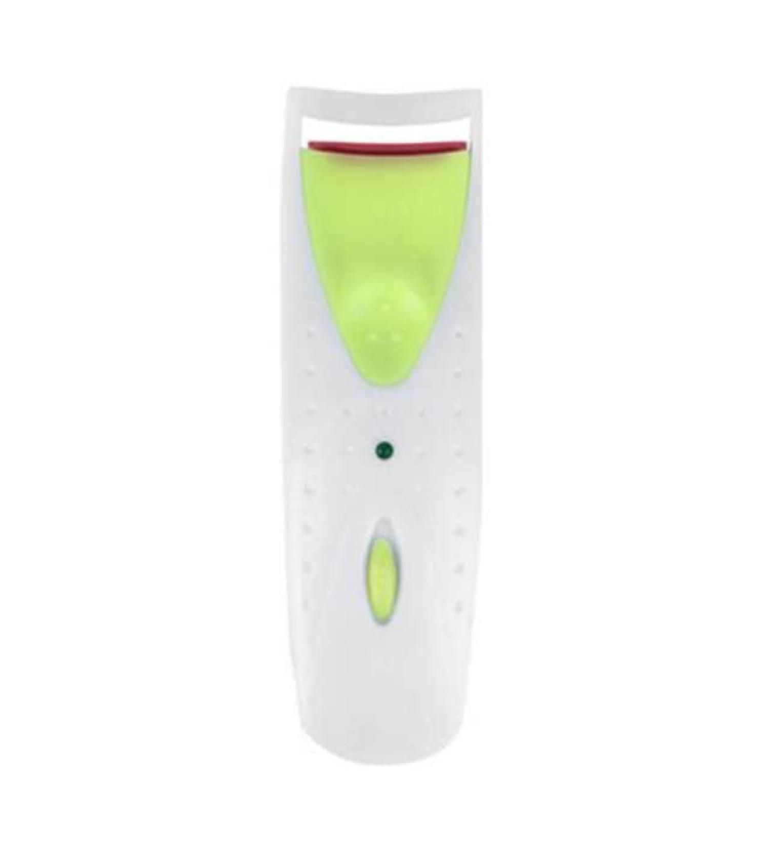 Portable Mini Electric Eyelash Curler Heating & Shaping Green & Pink | International Shipping Available - Buy Online on GoSupps.com