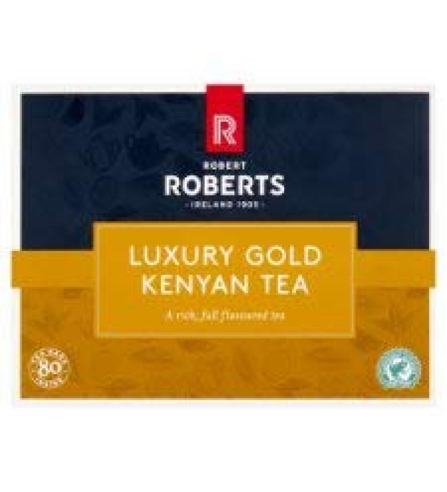 Robert Roberts Luxury Kenyan Fairtrade Tea 80 - Buy Online on GoSupps.com