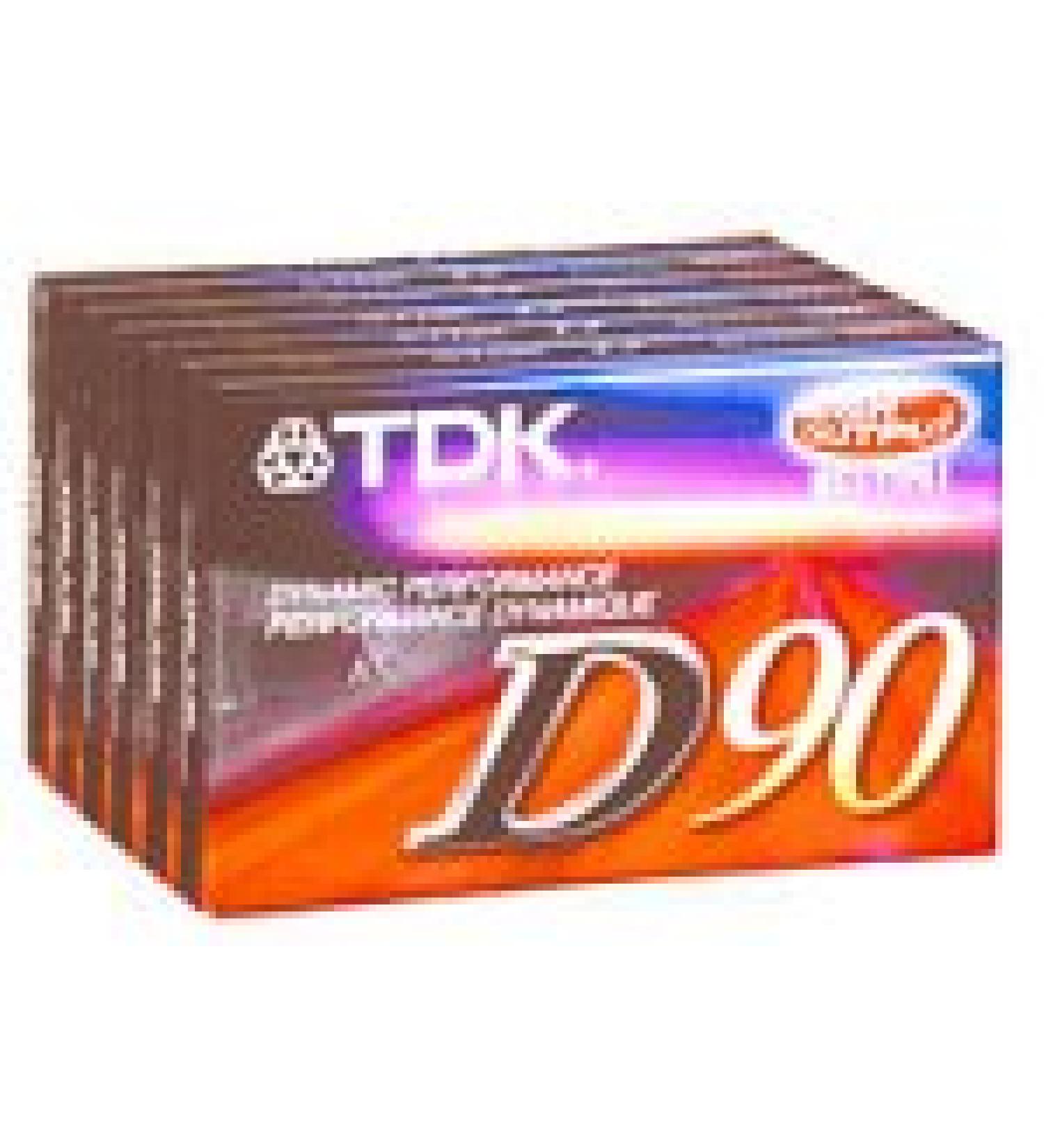 TDK 90-Minute Audio Tapes (6-Pack) (D90S6F) (Discontinued by Manufacturer)