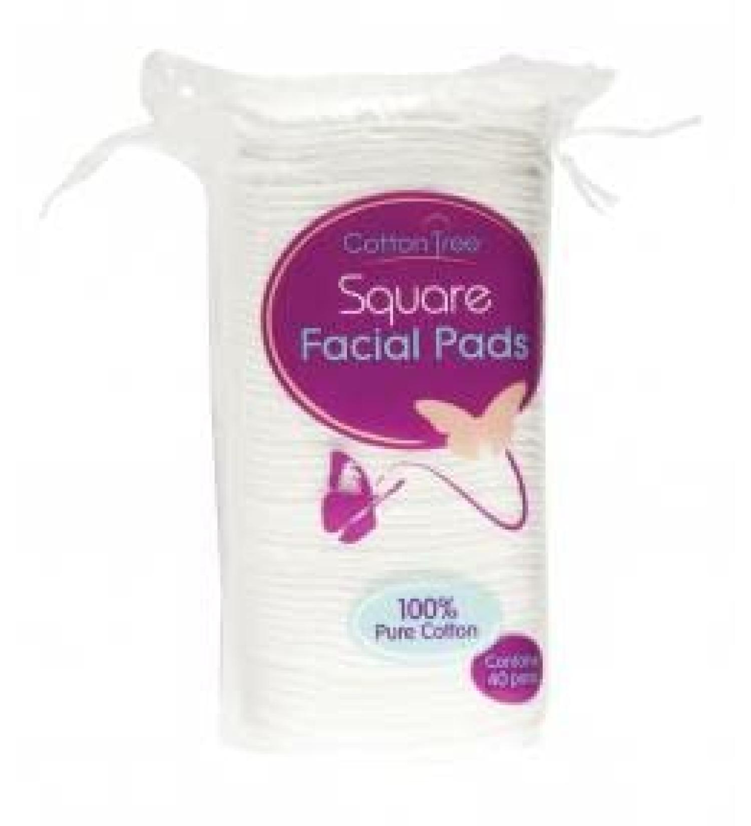 Cotton Tree Square Facial Pads