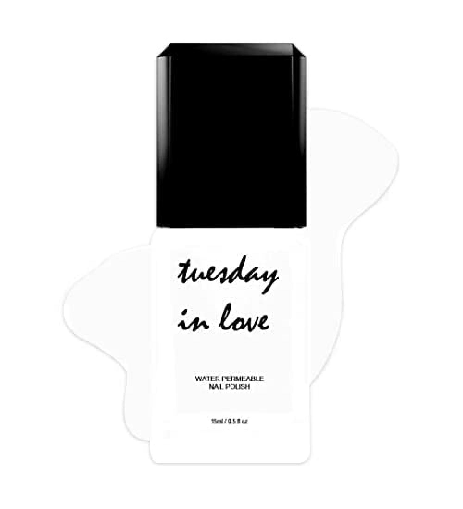 Tuesday in Love Halal Nail Polish - WUDU Permissible Vegan Polish | Oxygen & Water Permeable | Fast Drying Breathable Formula | Non-Toxic & Cruelty-Free | ISNA Canada Certified (Snowflake) - Buy Online on GoSupps.com