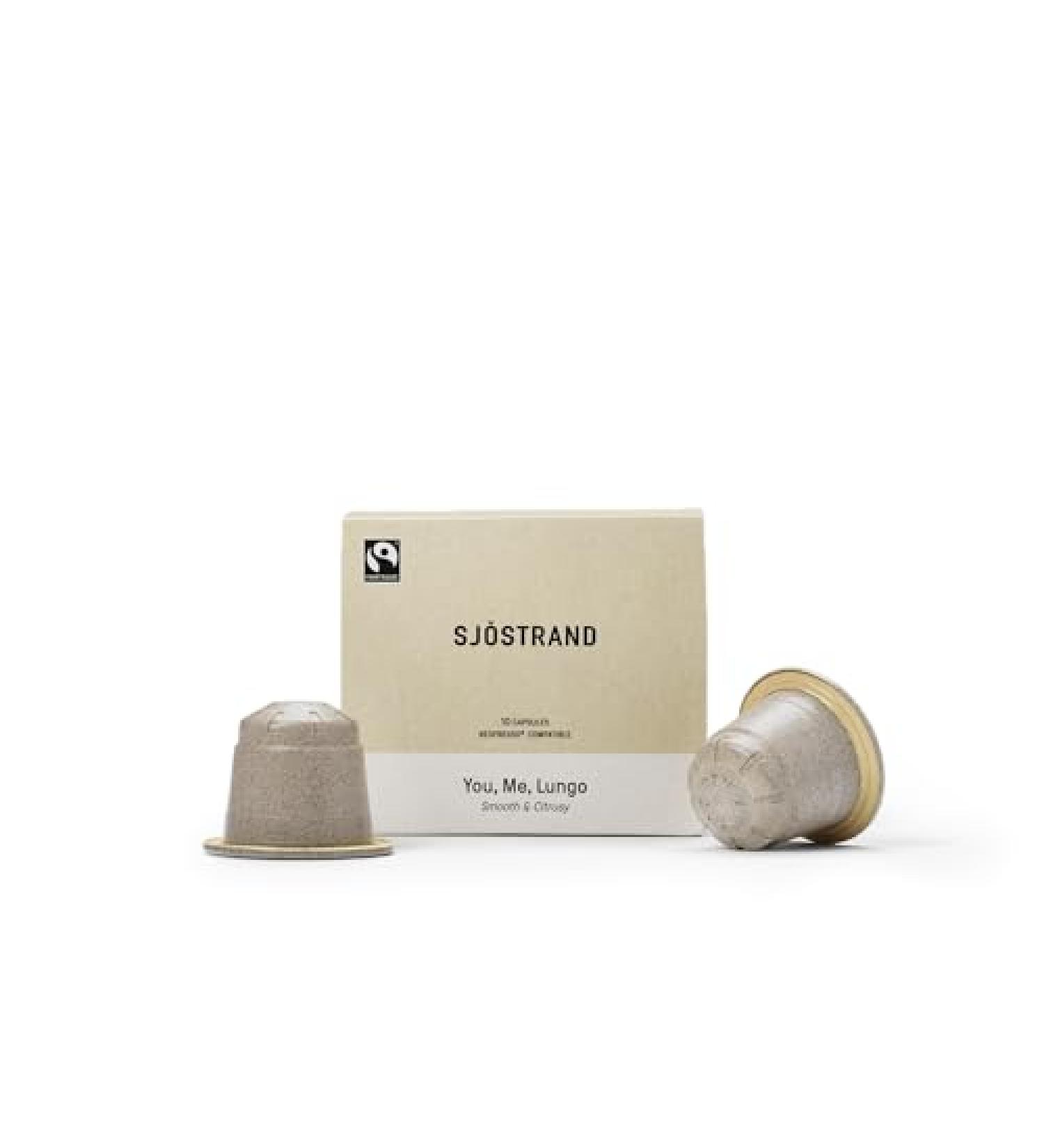  Sj strand Coffee Concept Sj strand Coffee Concept You Me Lungo - 10 organic coffee capsules compatible with Nespresso Compostable Fair Trade - Buy Online on GoSupps.com
