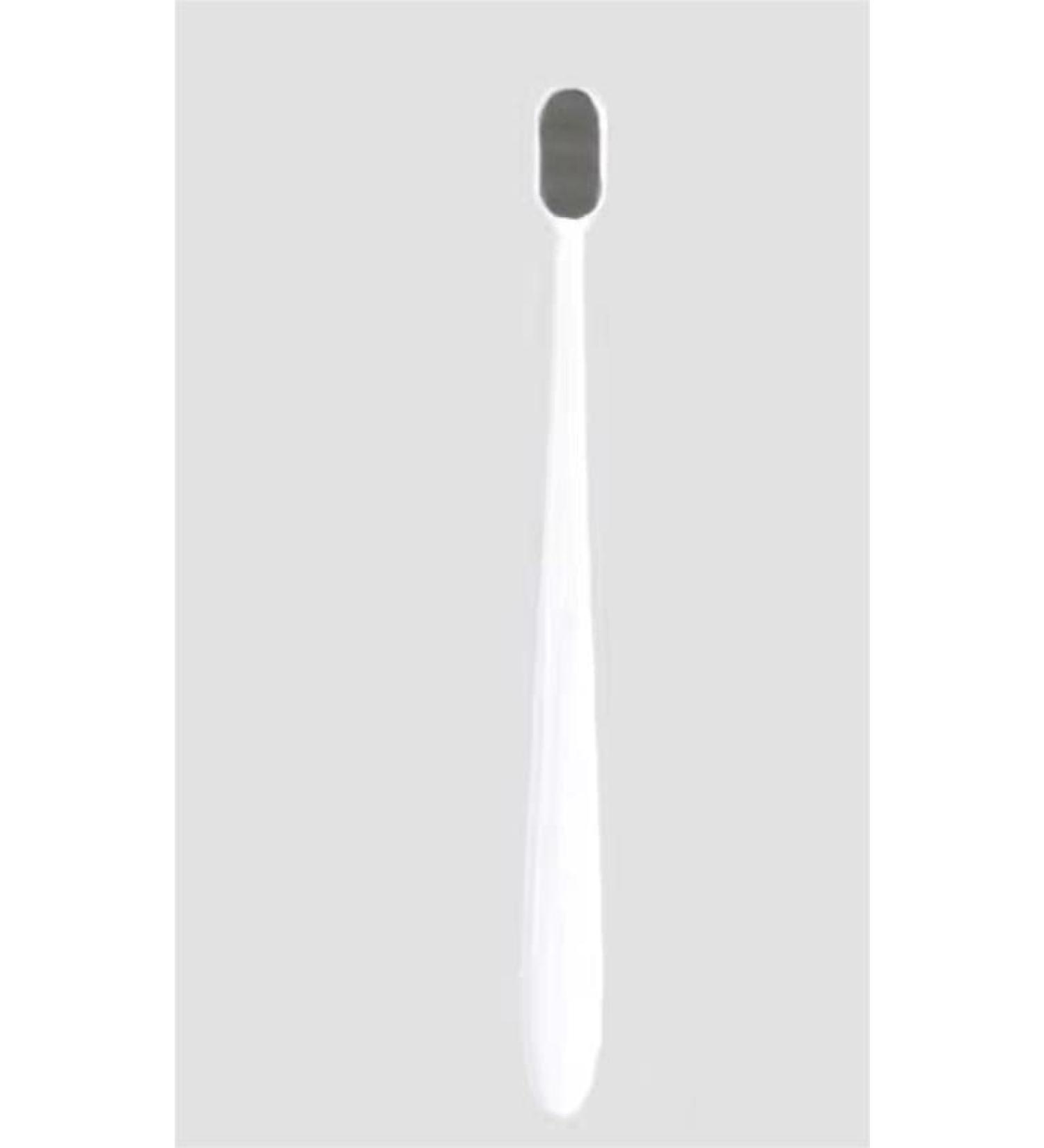 Extra Soft Toothbrush for Sensitive Gums (White and Black) White and Grey
