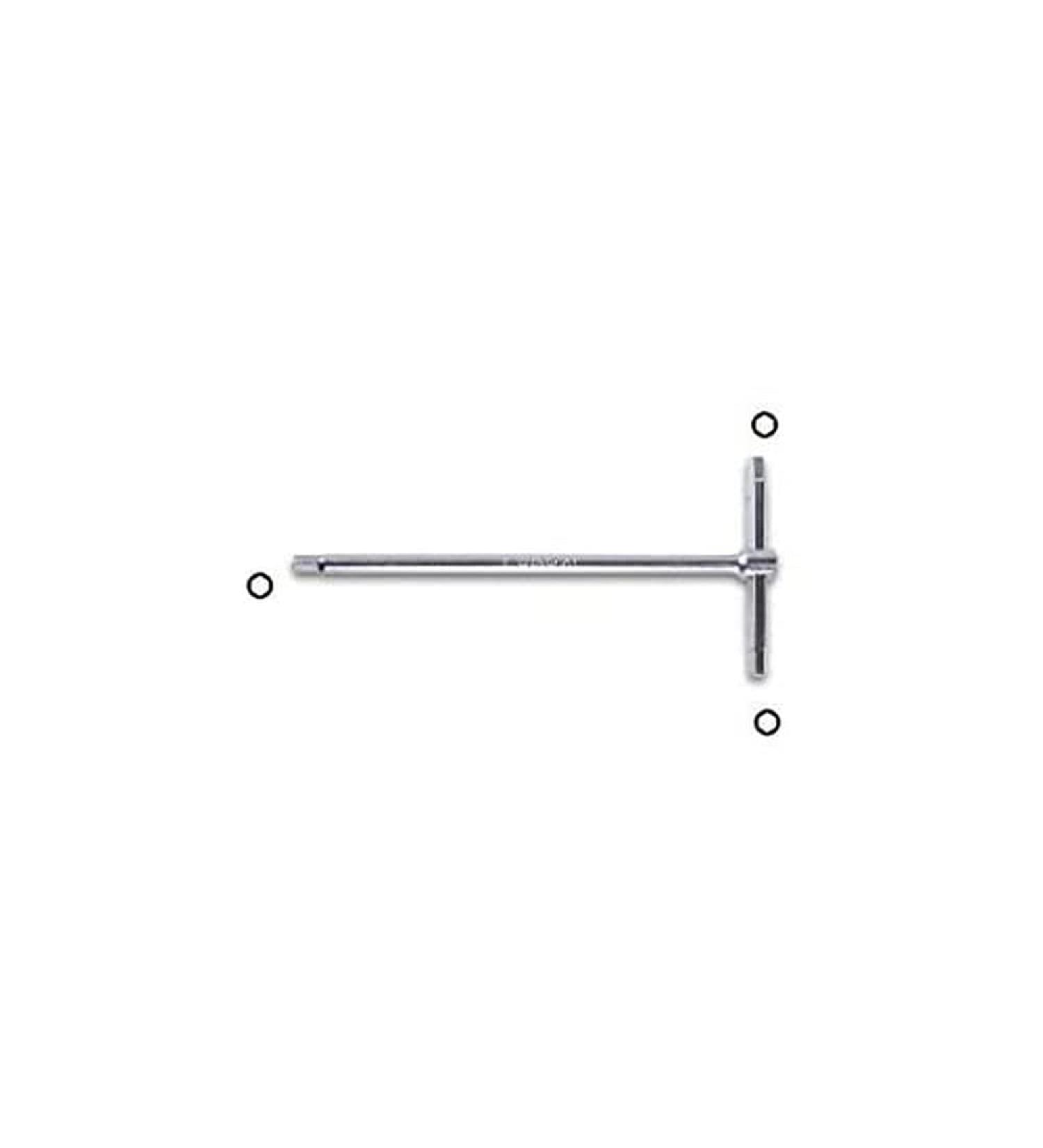 Beta 951K 5 - T-handle wrench hexagon profile on three ends chrome-plated