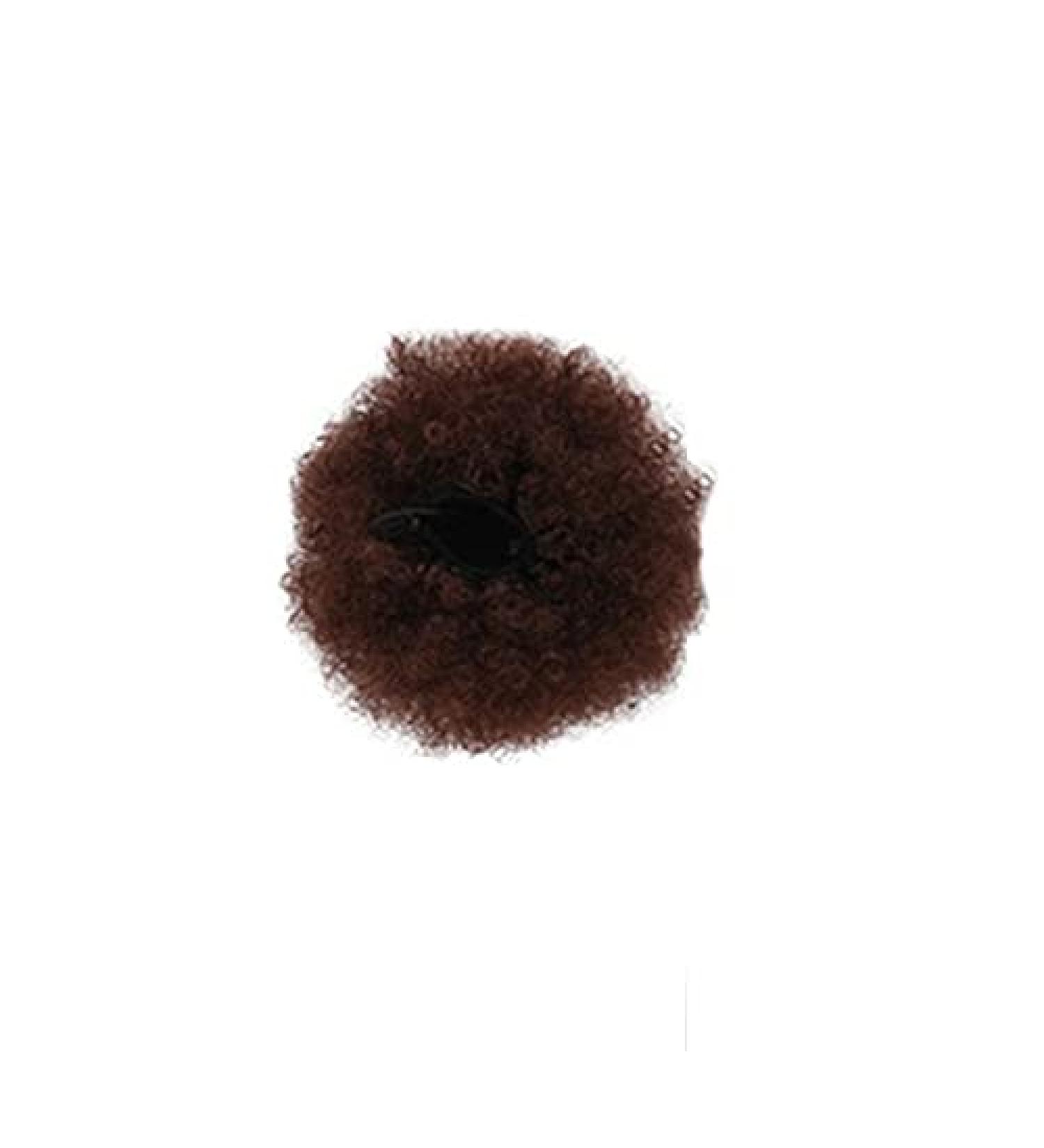 8 Inch Short Afro Puff Synthetic Hair Bun | Kinky Curly Drawstring Ponytail & Clip Extensions | Color 33 for Women - Buy Online on GoSupps.com