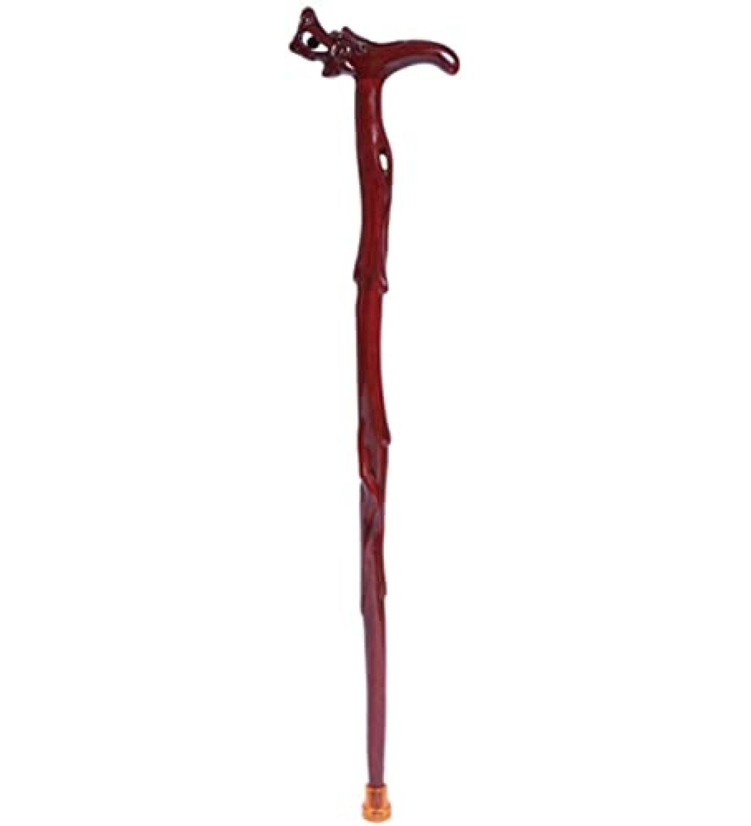 Wooden Cane Solid Walking Stick Wooden Cane Rosewood Faucet Crutches Old People Sticks Walking Sticks Walkers Gifts for Elderly Seniors - Buy Online on GoSupps.com