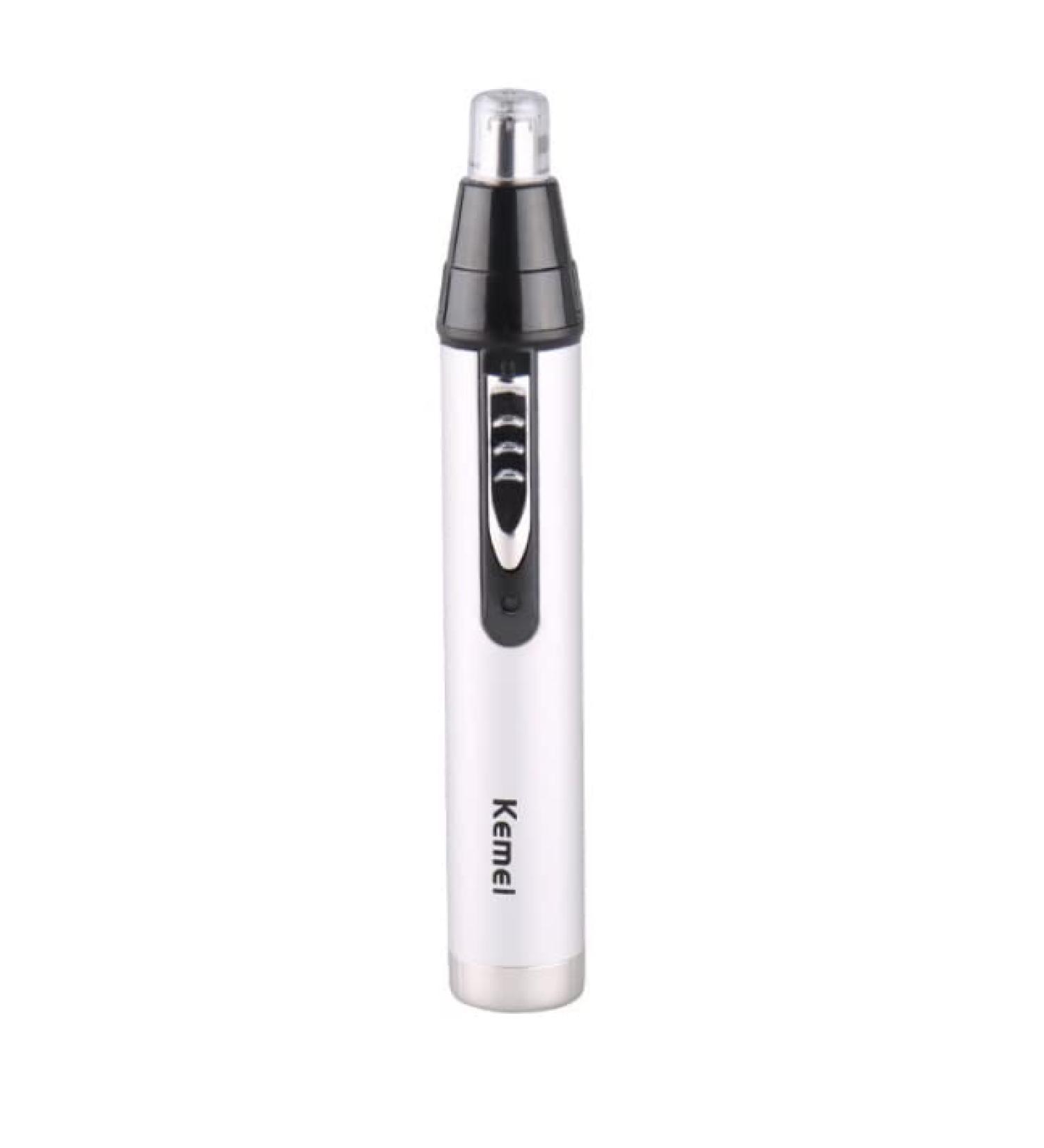 USB Rechargeable Nose & Ear Hair Trimmer Electric Eyebrow Groomer with Light | Perfect for Home & Travel - Buy Online on GoSupps.com