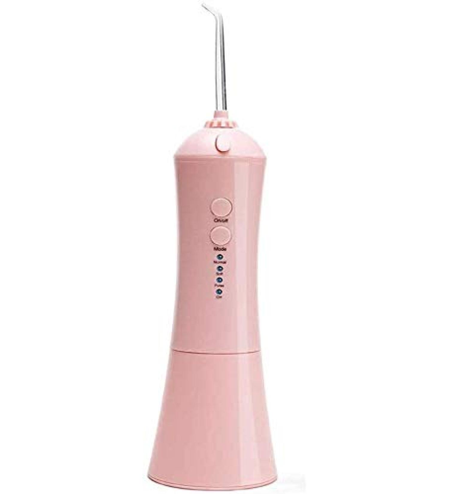 KouRy Water Flosser - 230ml Professional Dental Oral Irrigator USB Rechargeable IPX7 Waterproof Portable Clean Water Tank for Home & Travel - Pink - Buy Online on GoSupps.com