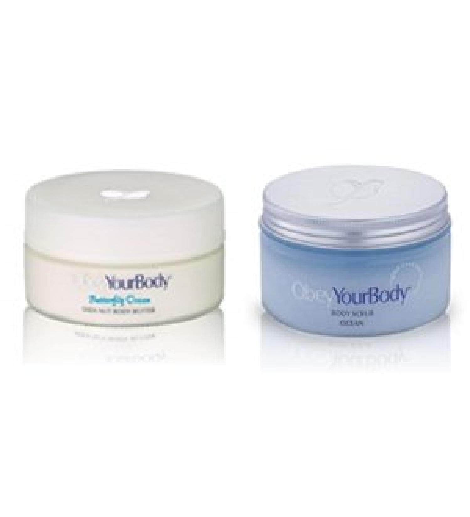 Obey Your Body Shea Nut Butter and Body Scrub (Salt Scrub) Ocean