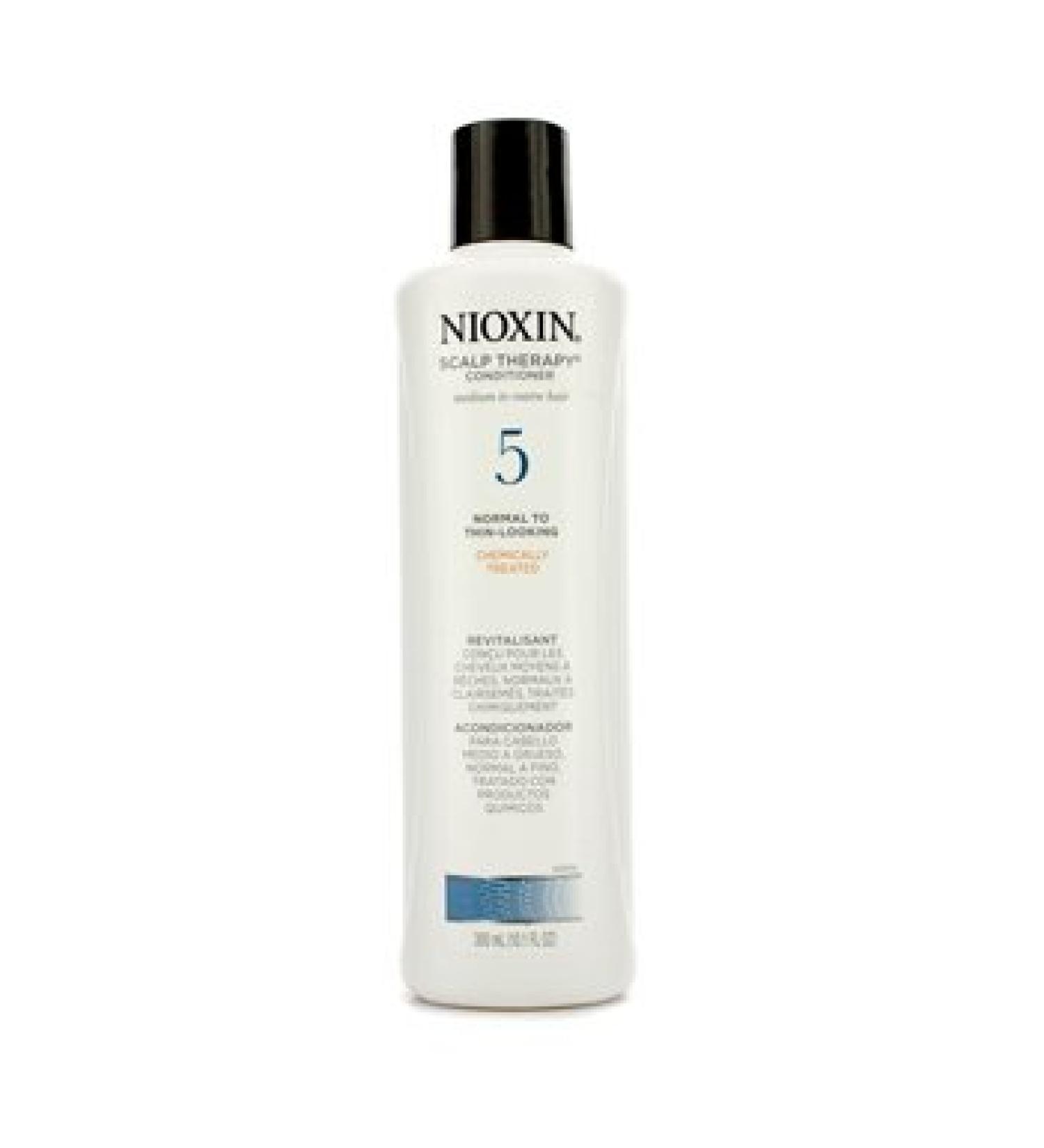 Nioxin System 5 Scalp Therapy Conditioner For Medium to Coarse Hair Chemically Treated Normal to Thin-Loo - 300ml/10.1oz