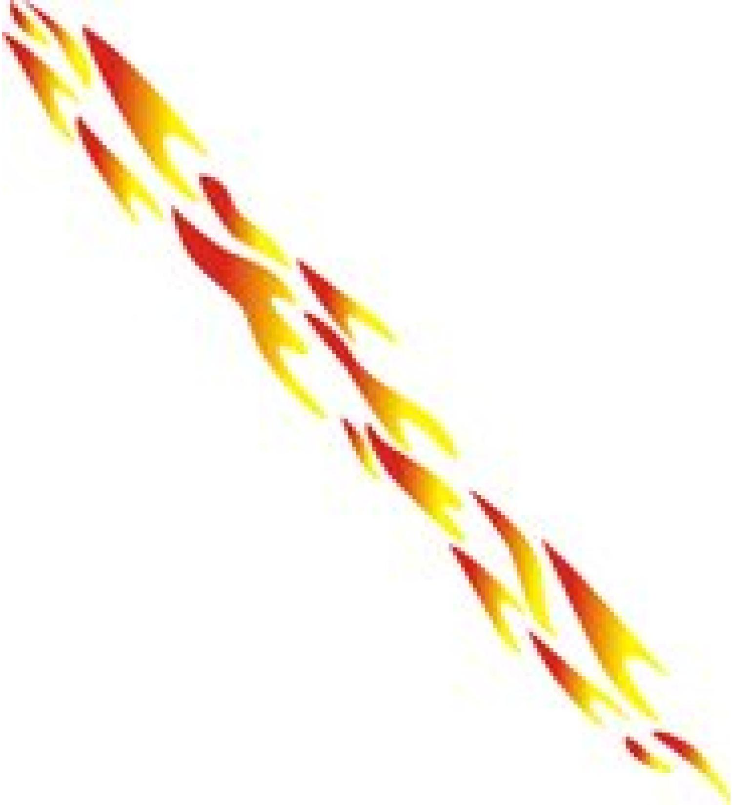 Eulenspiegel 105818 - Self-adhesive stencil - Flame ribbon