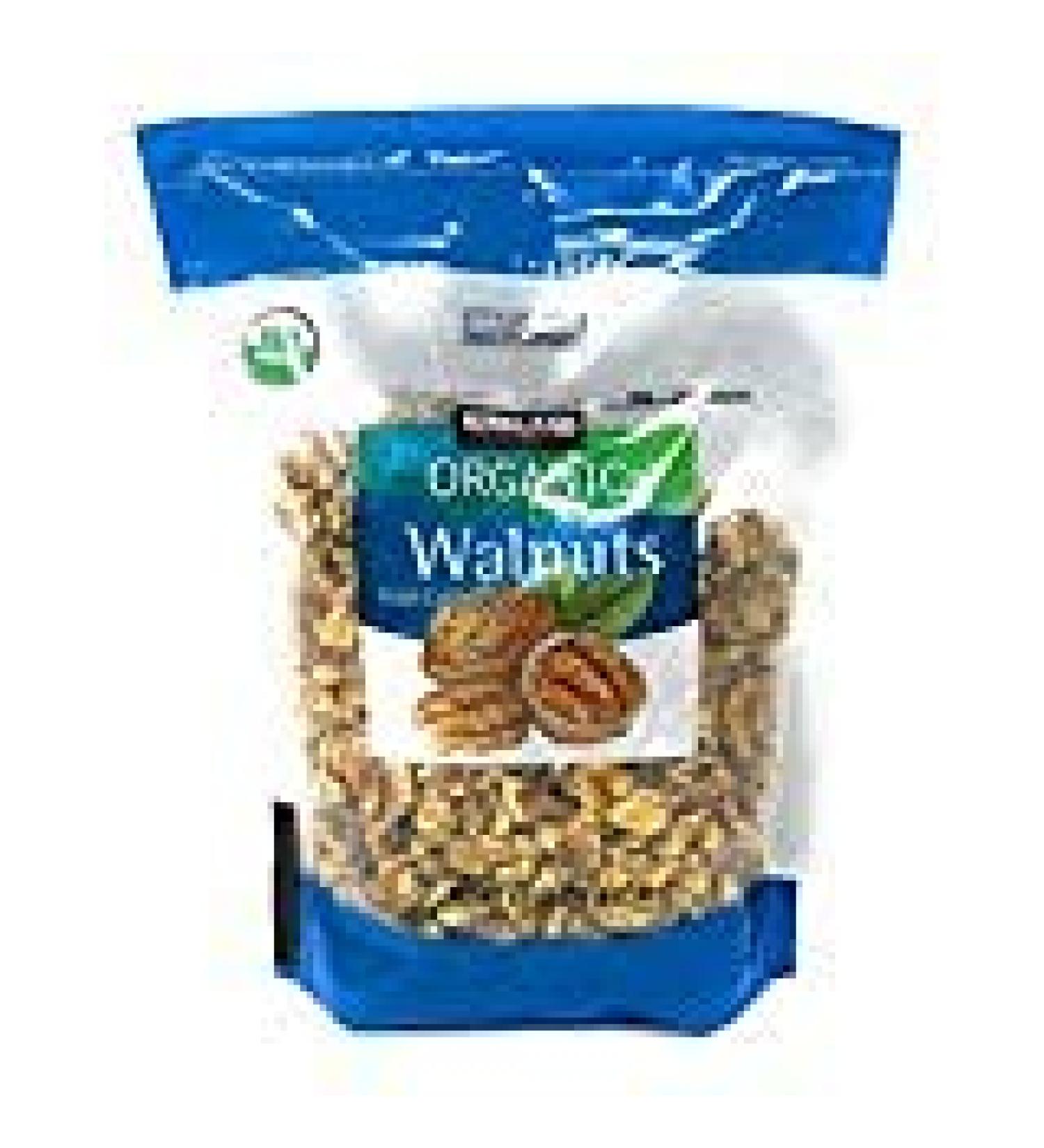 Kirkland Organic Walnuts - 1.7lb - PACK OF 2 walnut 1.7 Pound (Pack of 2)