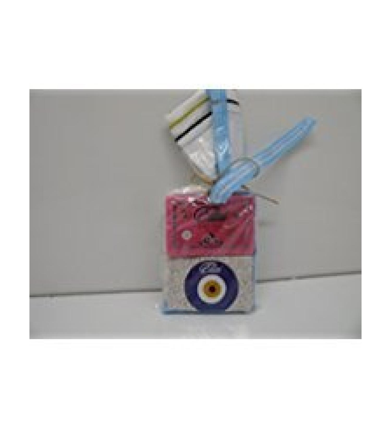 Elizi Turkish Bath Set Rose Soap Heel Stone and Fiber Bath