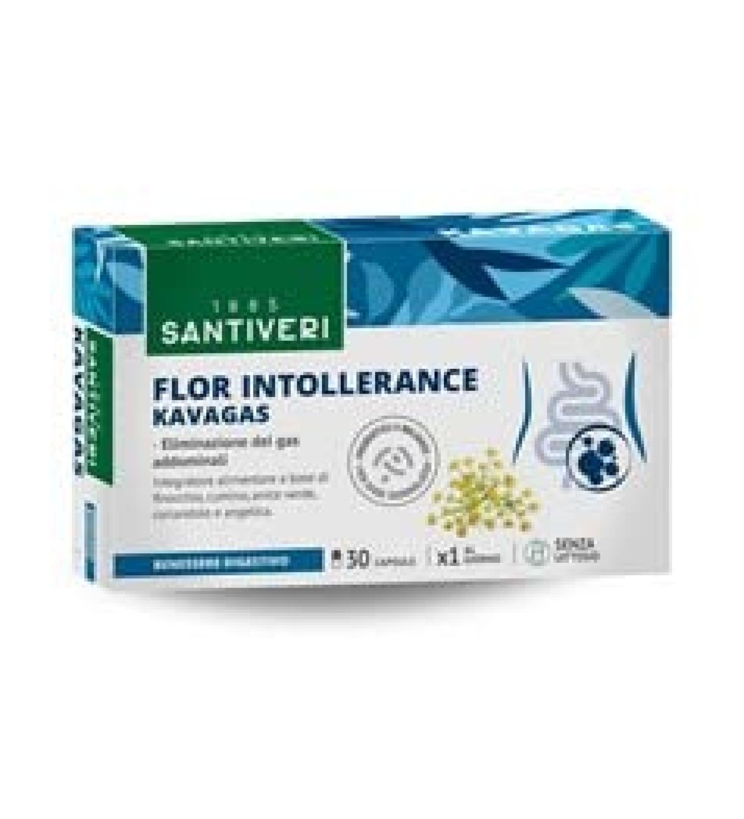 Santiveri Well-Being Digestive Flor Intolerance (Kavagas 30 Capsules)