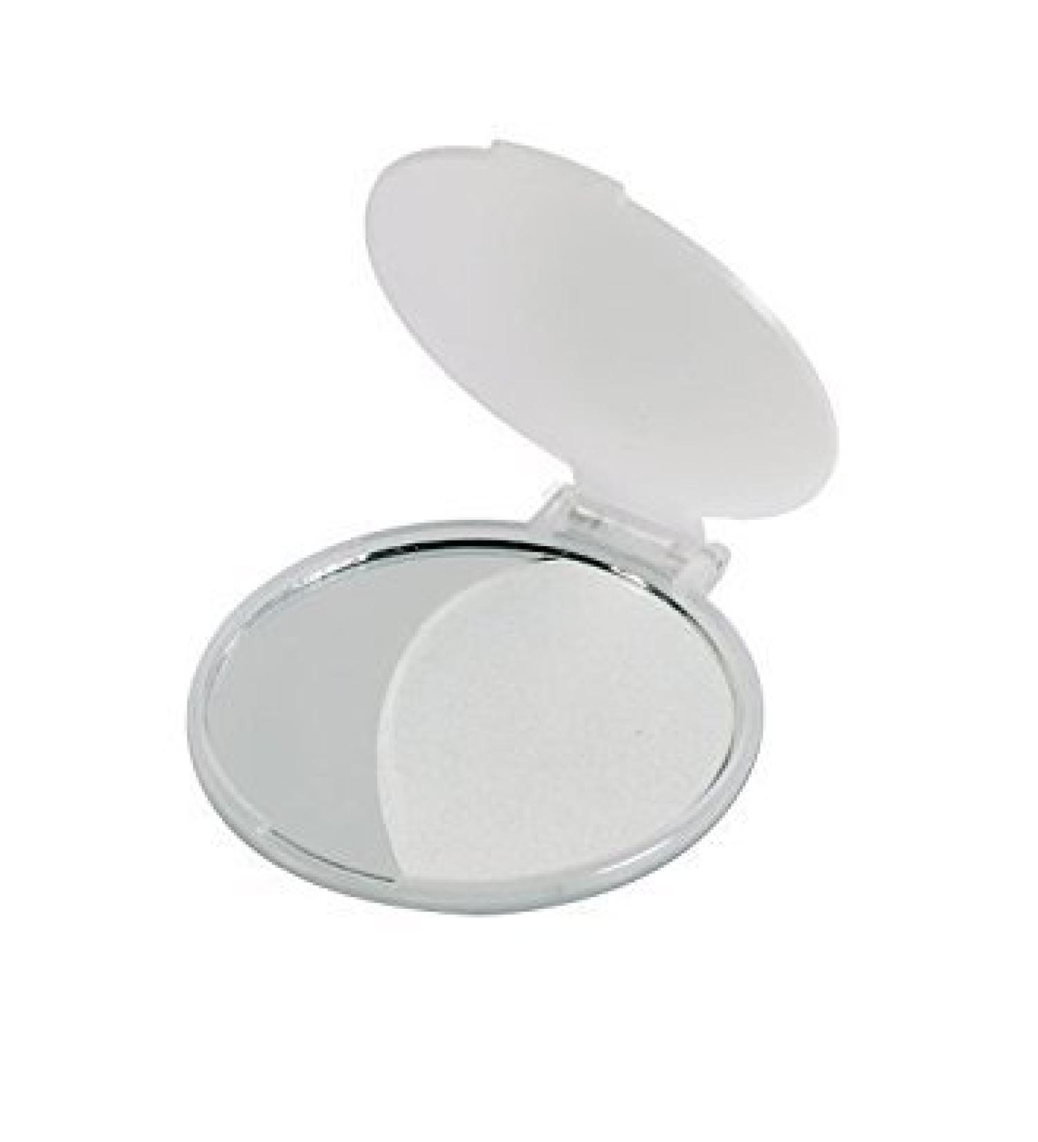 eBuyGB Compact Cosmetic Handbag Folding Pocket Vanity Mirror Toiletry Bag Transparent Pack of 1 Transparent