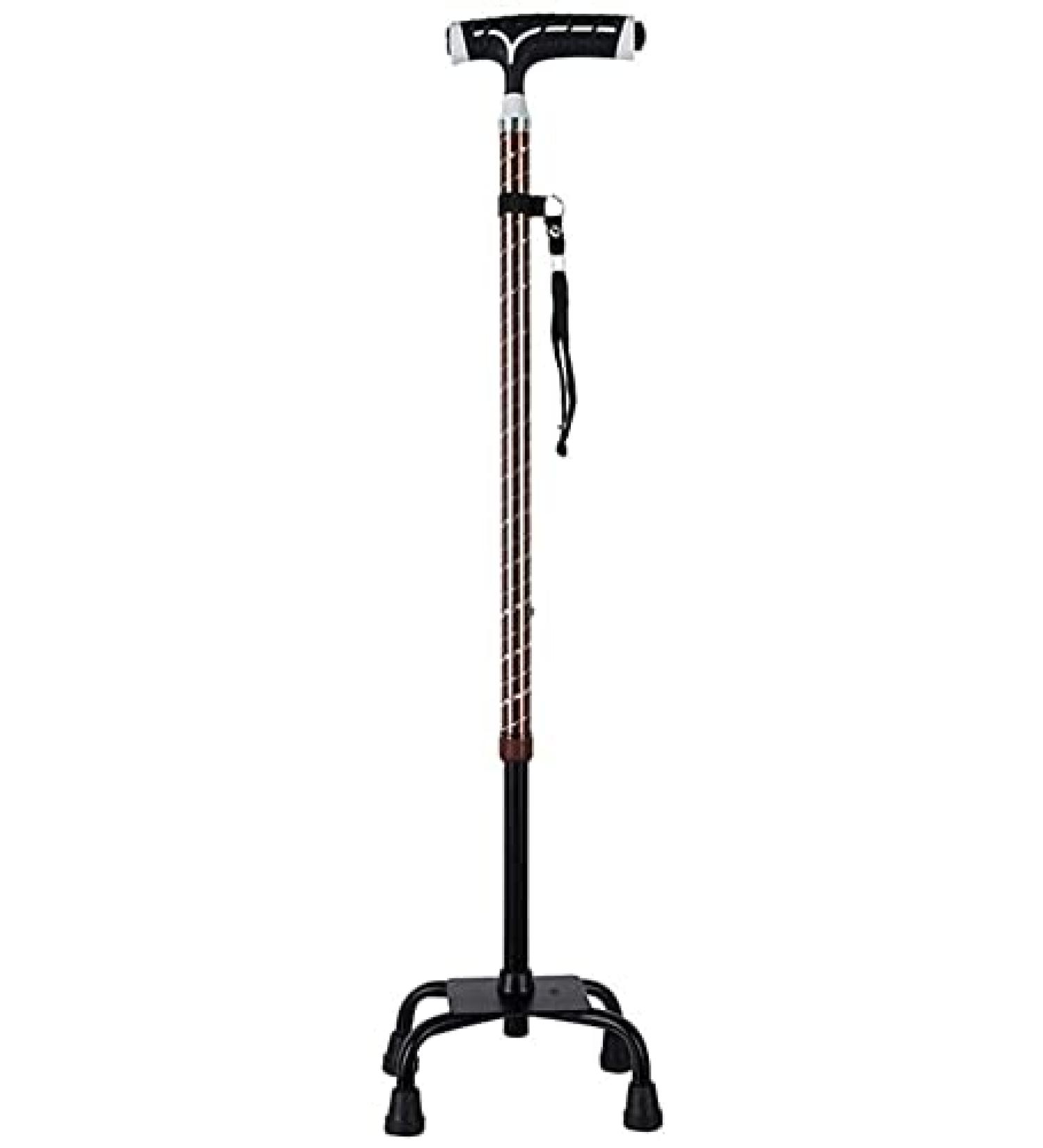 Walking Stick Crutches Multifunctional Crutch for Elderly Four Foot Lightweight Aluminum Alloy Adjustable Crutches Canes Innovate - Buy Online on GoSupps.com