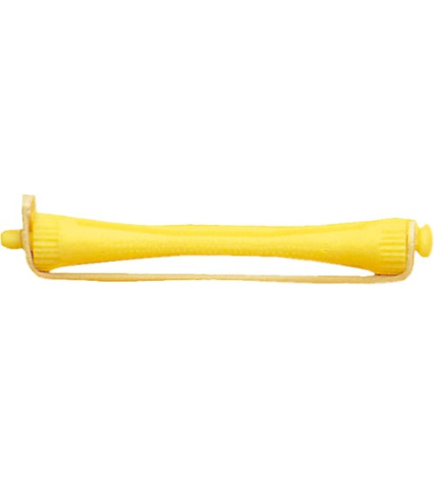 Fripac-Medis permanent wave rollers FPS5 bag of 12 pieces diameter 8 mm yellow Yellow 12 pieces (1 pack)