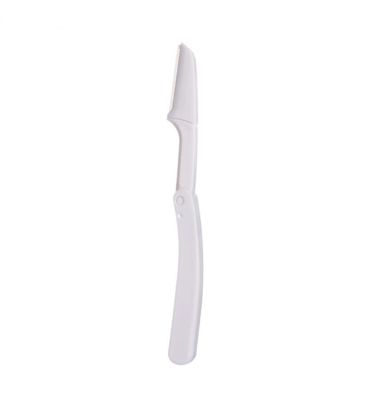 Folding Women's Face Razor & Eyebrow Trimmer - Scratch-Resistant Makeup Tool | White - Buy Online on GoSupps.com