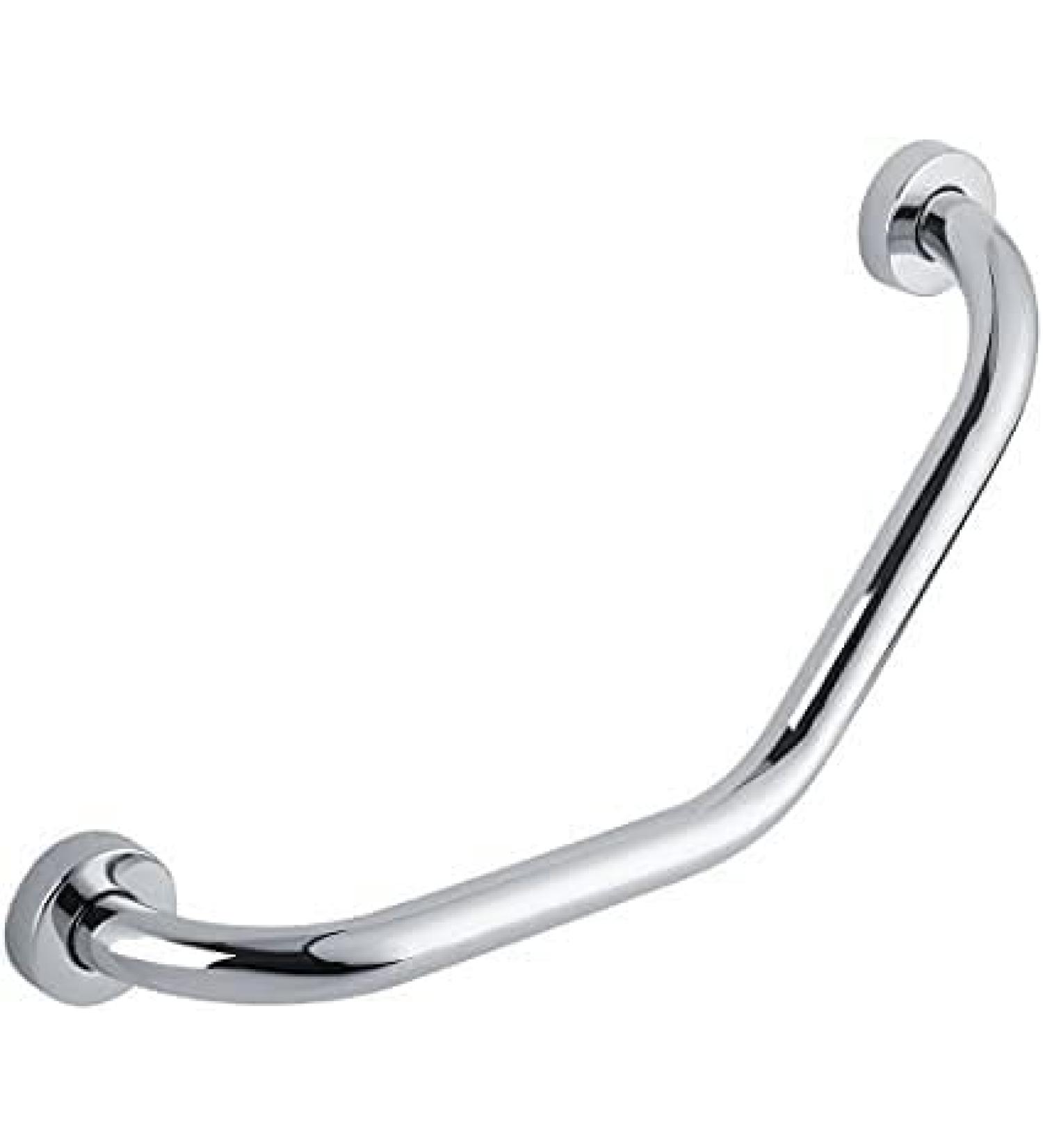 Handrail Bathroom Grab Bar Stainless Steel Arm Safety Handle with Curved Safe-Grip Showerfor The erly In The 17.52" - Buy Online on GoSupps.com