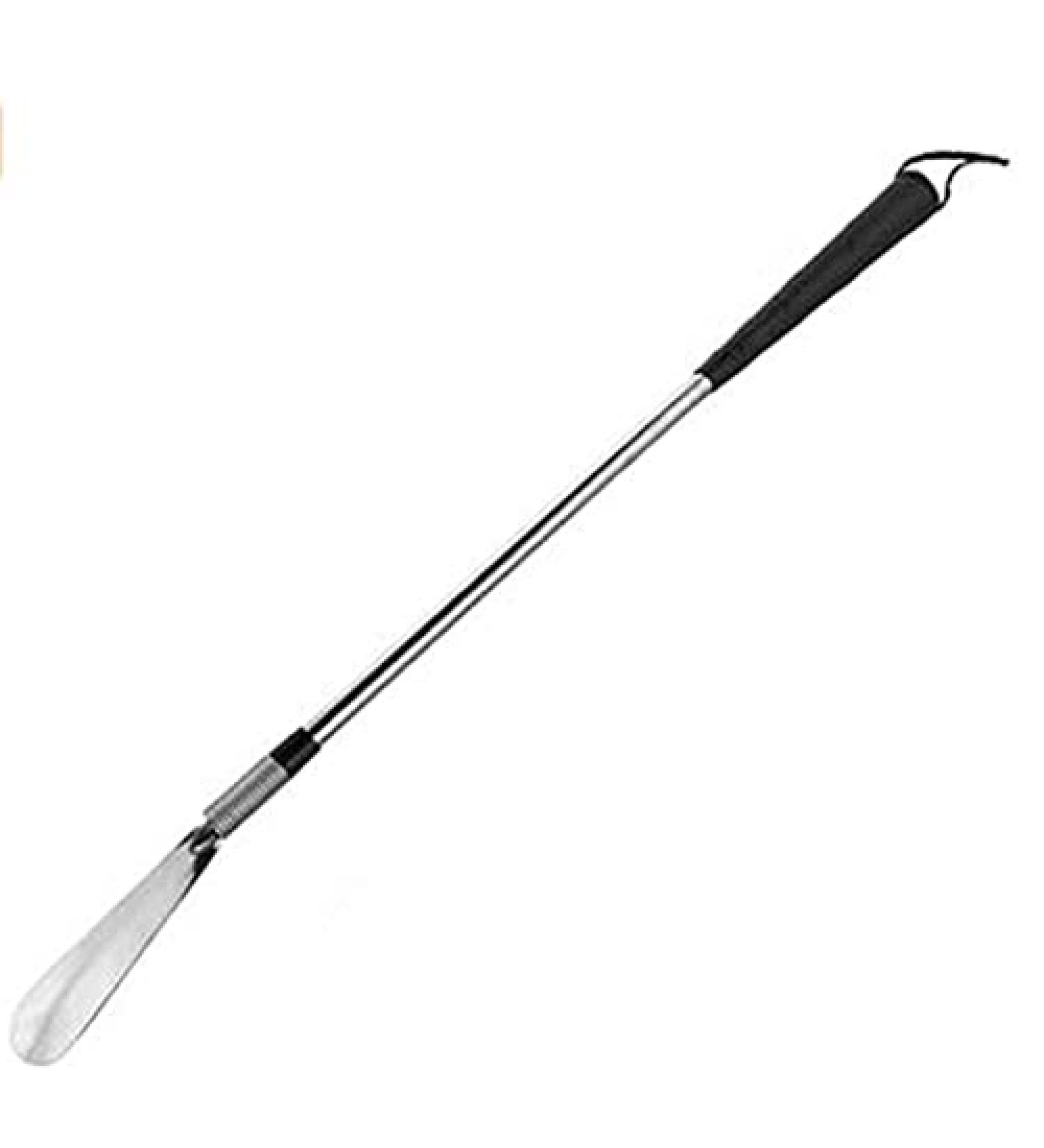 Kangwell Long Handled Stainless Steel Shoe Horn - Extended Reach Assist for Men, Women, and Kids - Sock Remover for Elderly and Disabled - Buy Online on GoSupps.com