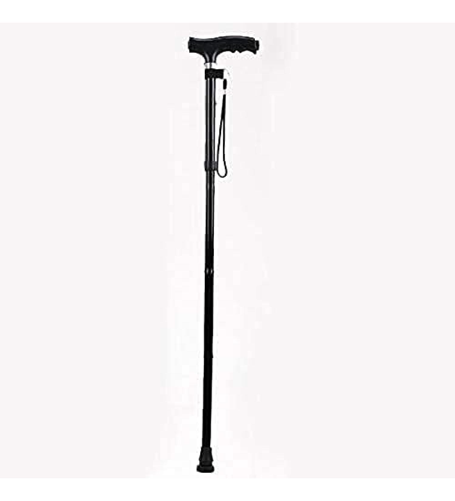 Crutches for Adults Adjustable Folding Walking Stick with Lightweight Travel Safe Portable Non-Slip Lightweight Aluminum Alloy Crutch Family (Black A) Warm as Ever - Buy Online on GoSupps.com