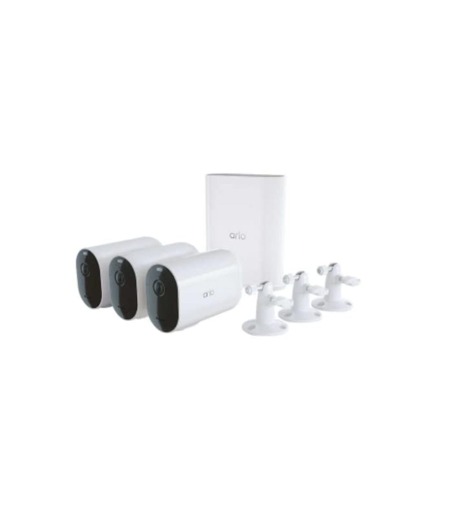 Arlo Pro 4 XL Spotlight 3 Camera Security Bundle - VMS4352P (Renewed) White 7 Piece Set - Buy Online on GoSupps.com