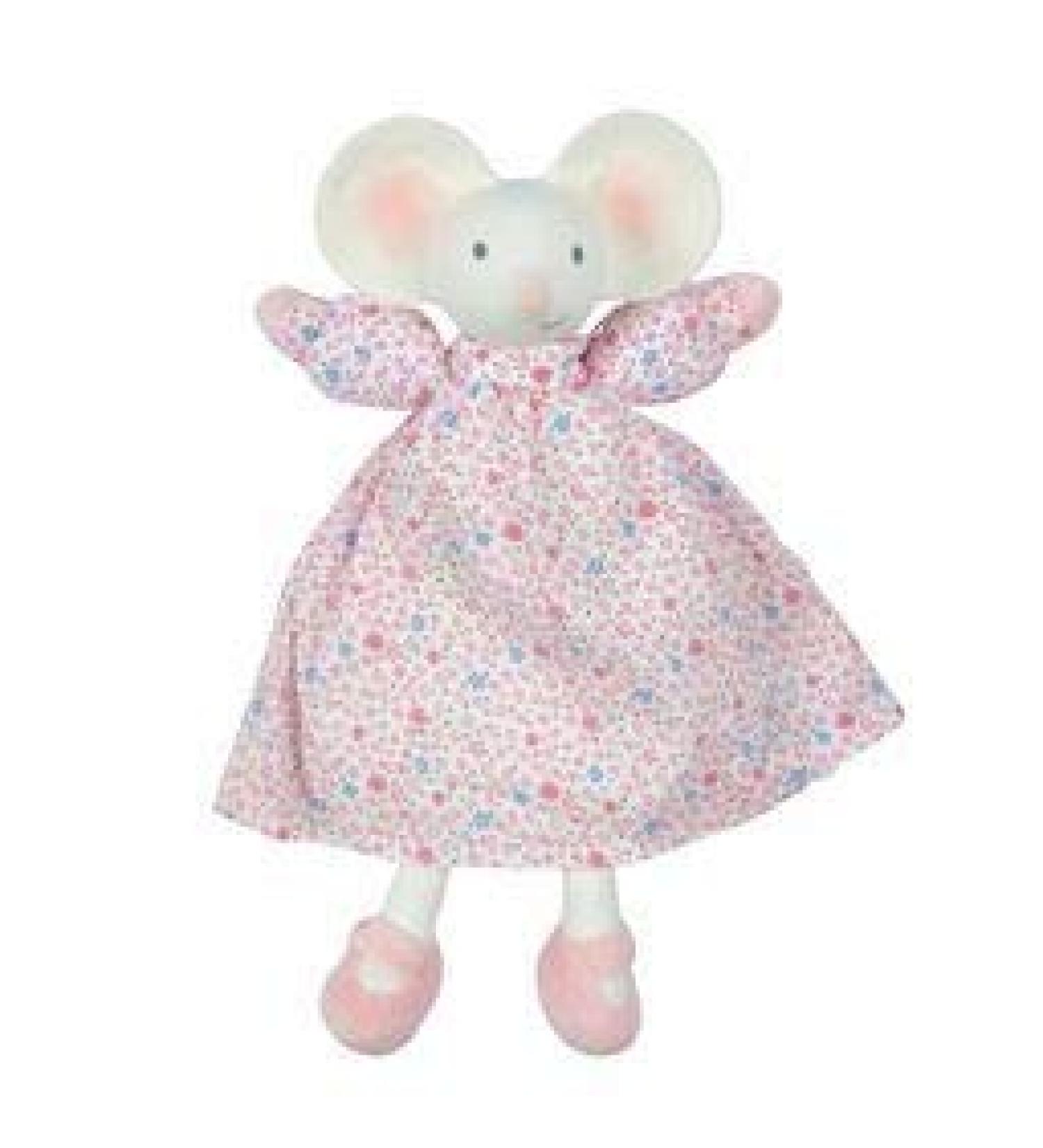 Tikiri Meiya Pink Mouse Flat Toy with Rubber Head - Eco-Friendly Children's Toy - Buy Online on GoSupps.com