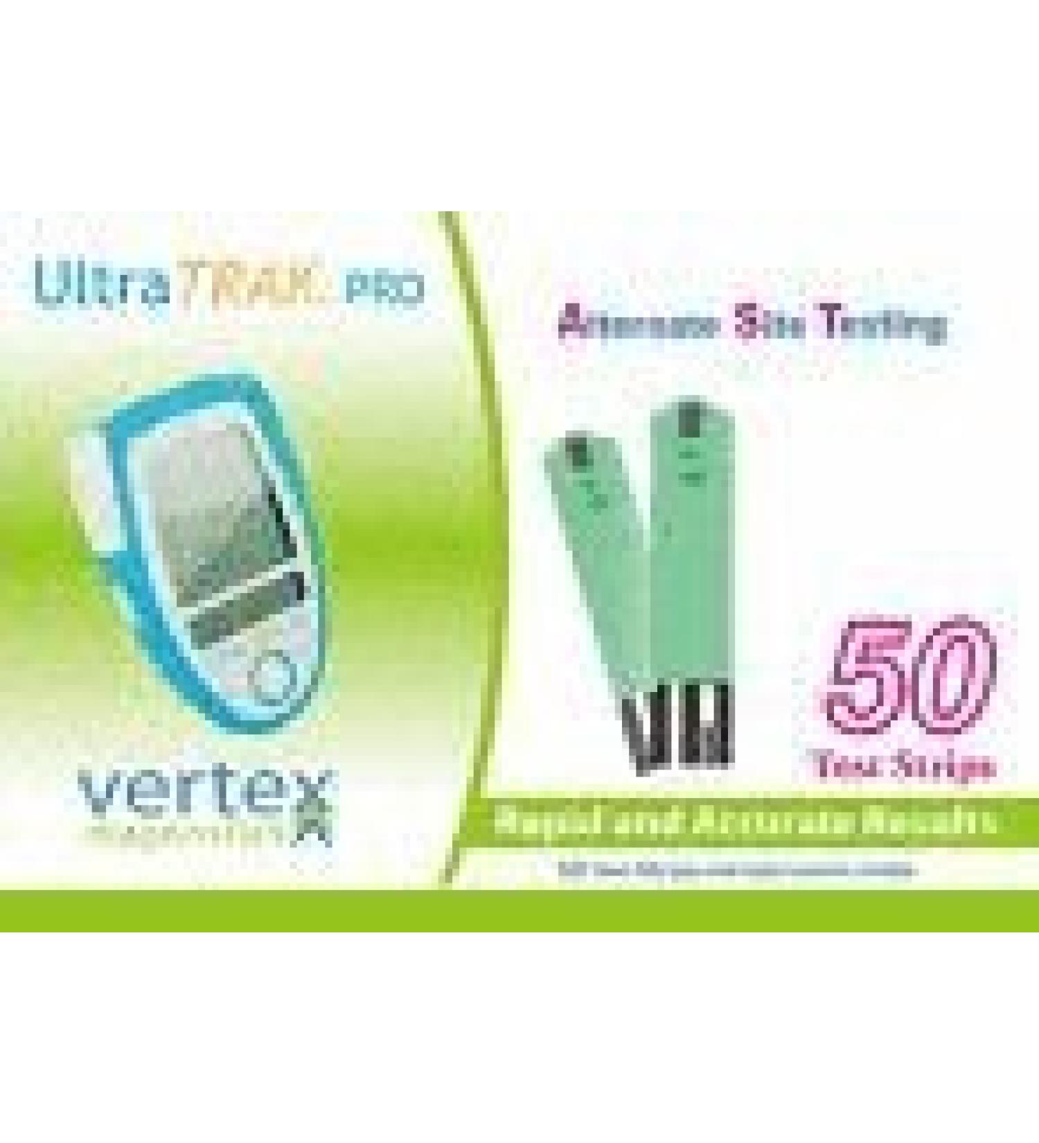 Blood Glucose Test Strips Mail Order Box of 50 - Vertex