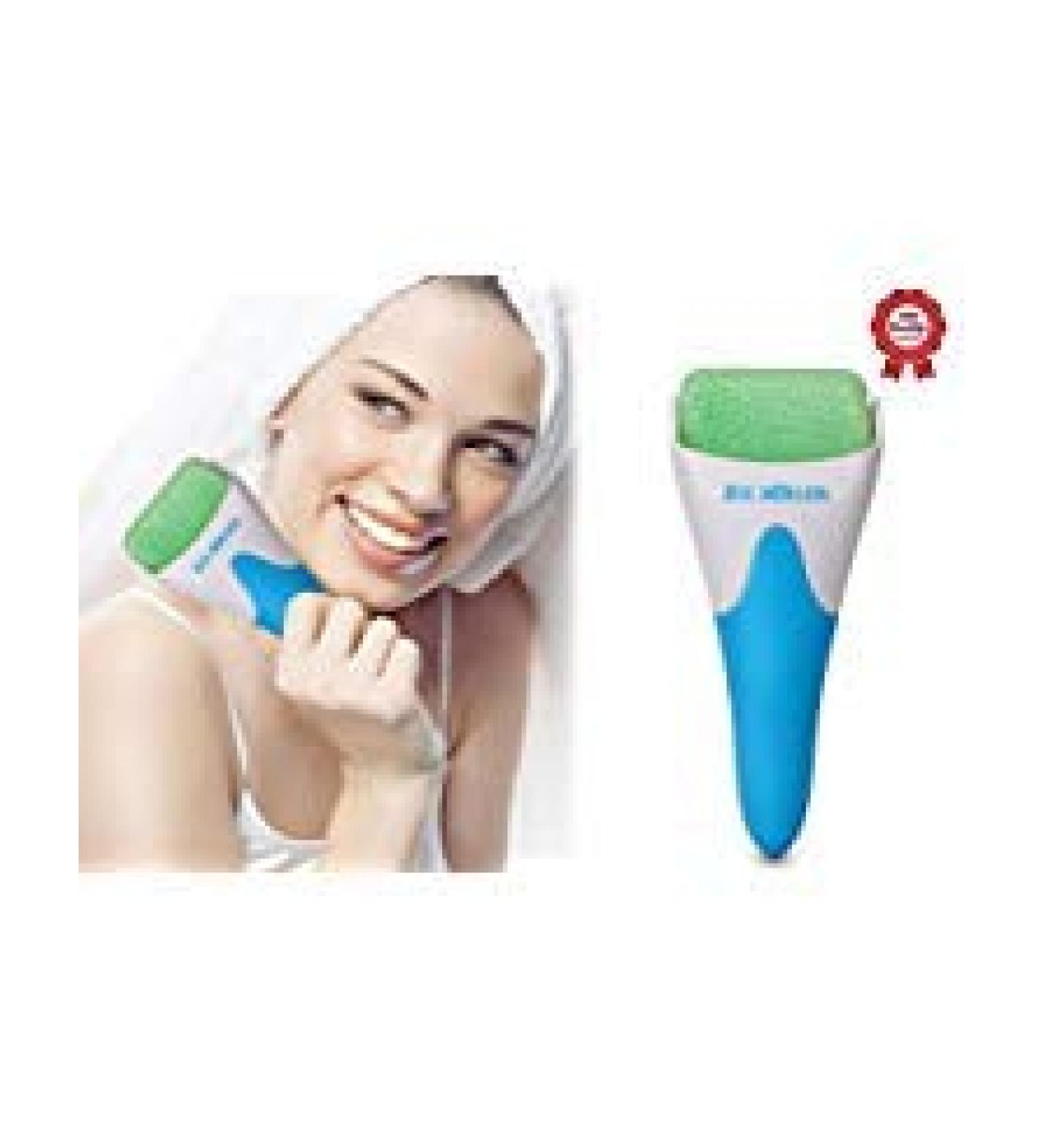 Ice Roller for Face & Eye Puffiness Migraine Pain Relief and Minor Injury Skin Care Products (BLUE)