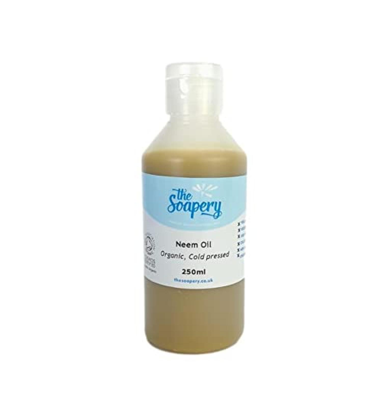 Organic Cold Pressed Neem Oil, Raw, Pure, Virgin, Unrefined 250ml