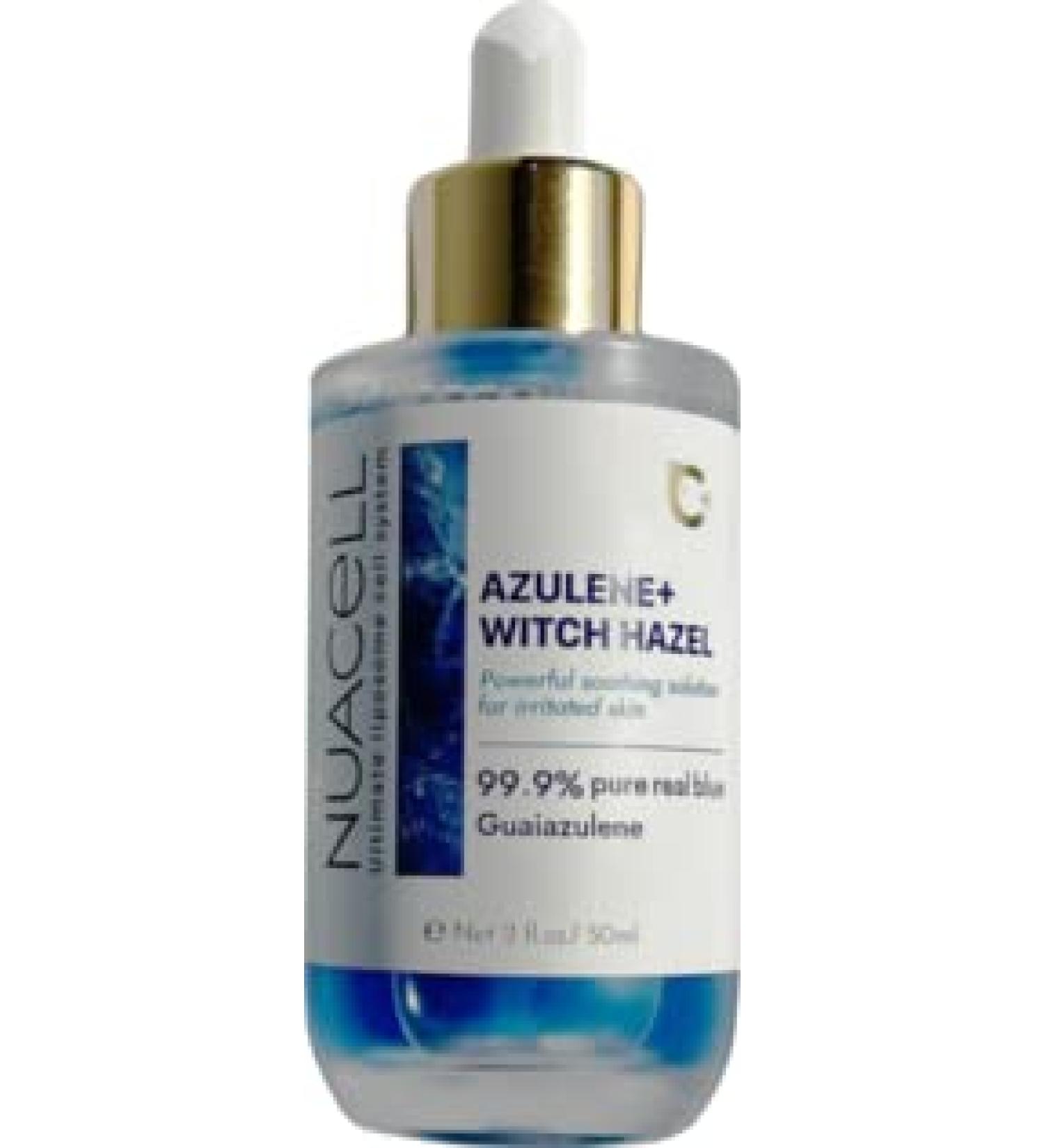 Nuacell Azulene & Chamomile Soothing Serum | 99.9% Guaiazulene 70% Witch Hazel for Irritated Skin | K-Beauty Aesthetic Winner (1.69 fl. oz) - International Shipping Available - Buy Online on GoSupps.com