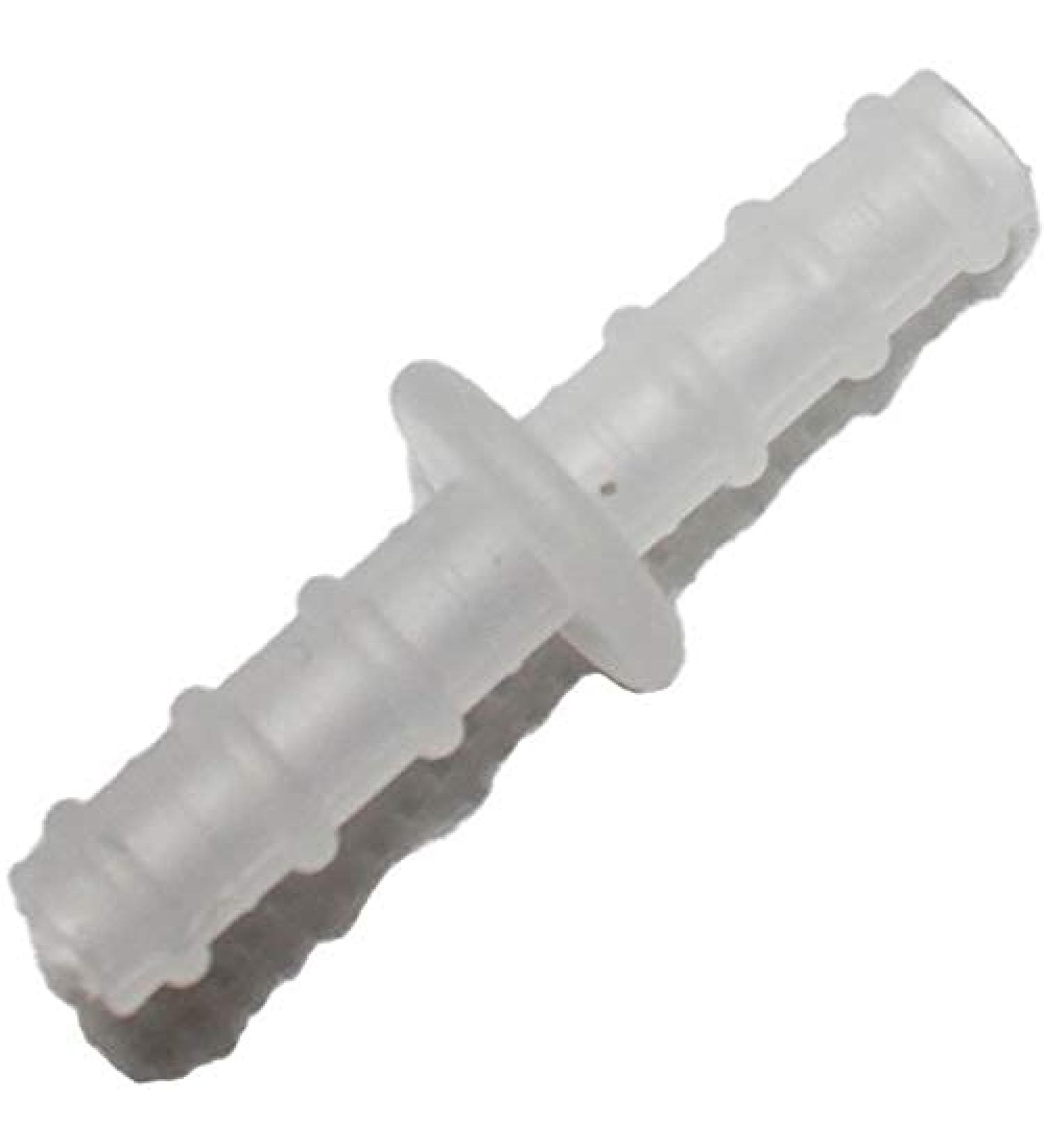 Tubing Connector for Oxygen Tubing - Straight, Male to Male - 5 Pack