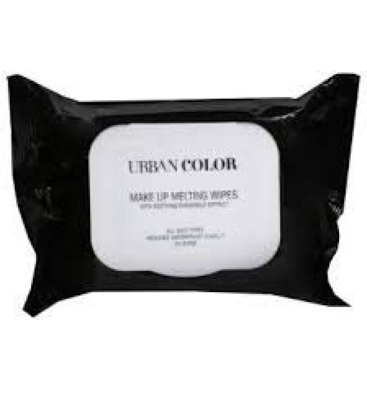 Urban Color Makeup Melting Wipes - Waterproof Makeup Remover for All Skin Types (30 Wipes) - International Shipping Available - Buy Online on GoSupps.com