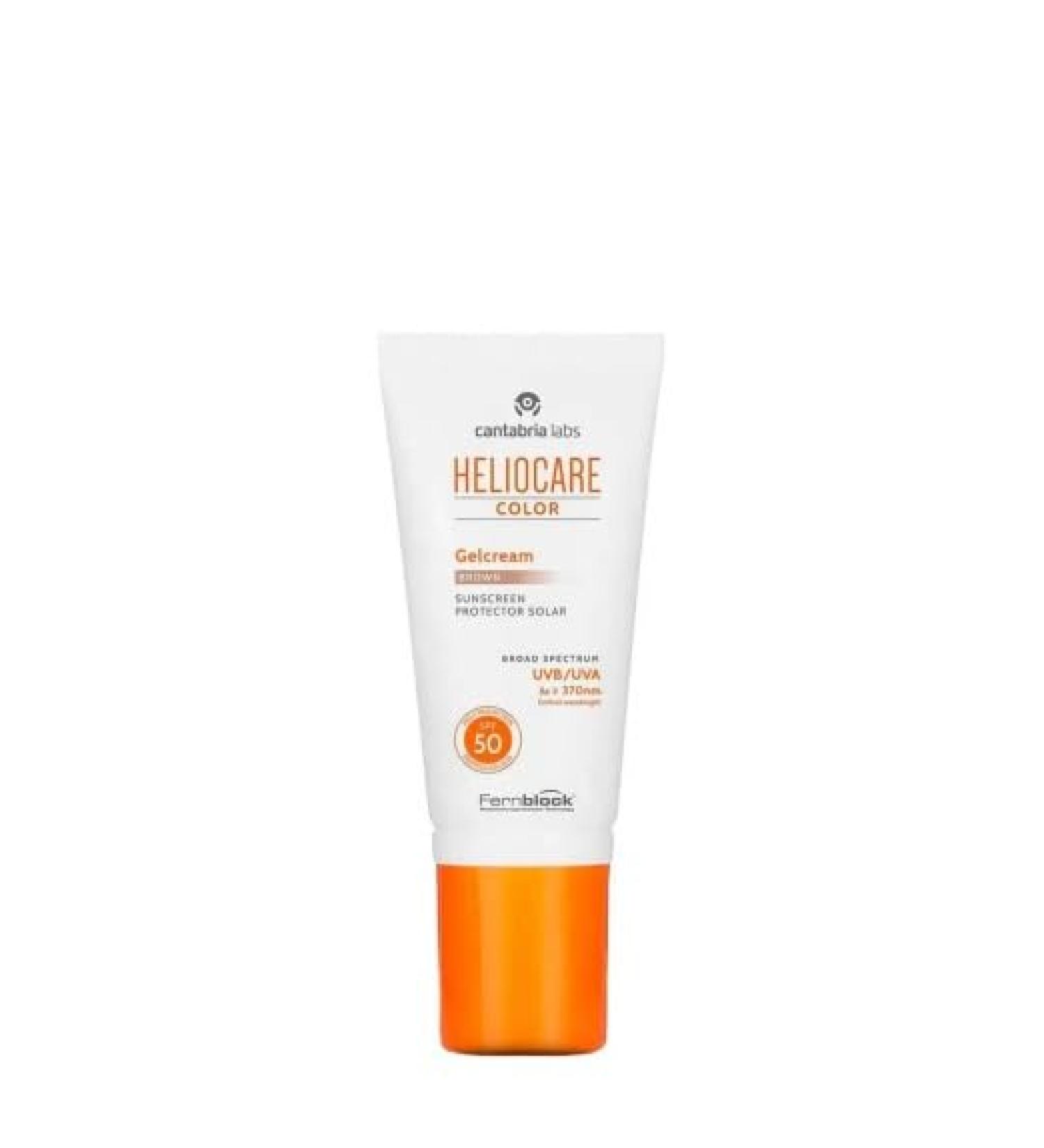 Helio.care Color Gel cream Brown SPF 50 50ml - Buy Online on GoSupps.com