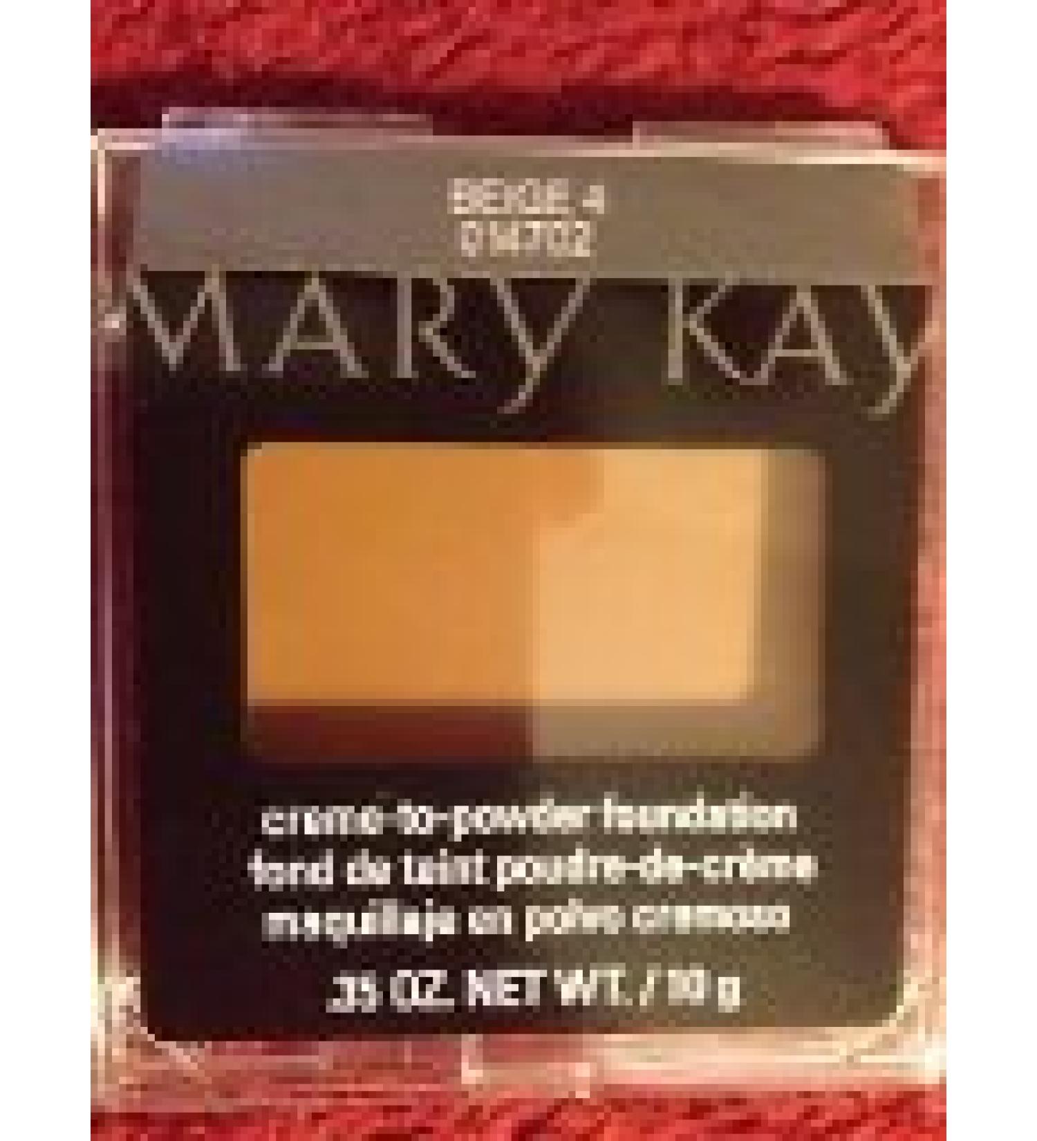Mary Kay Creme to Powder Foundation Beige 4- Square Compact