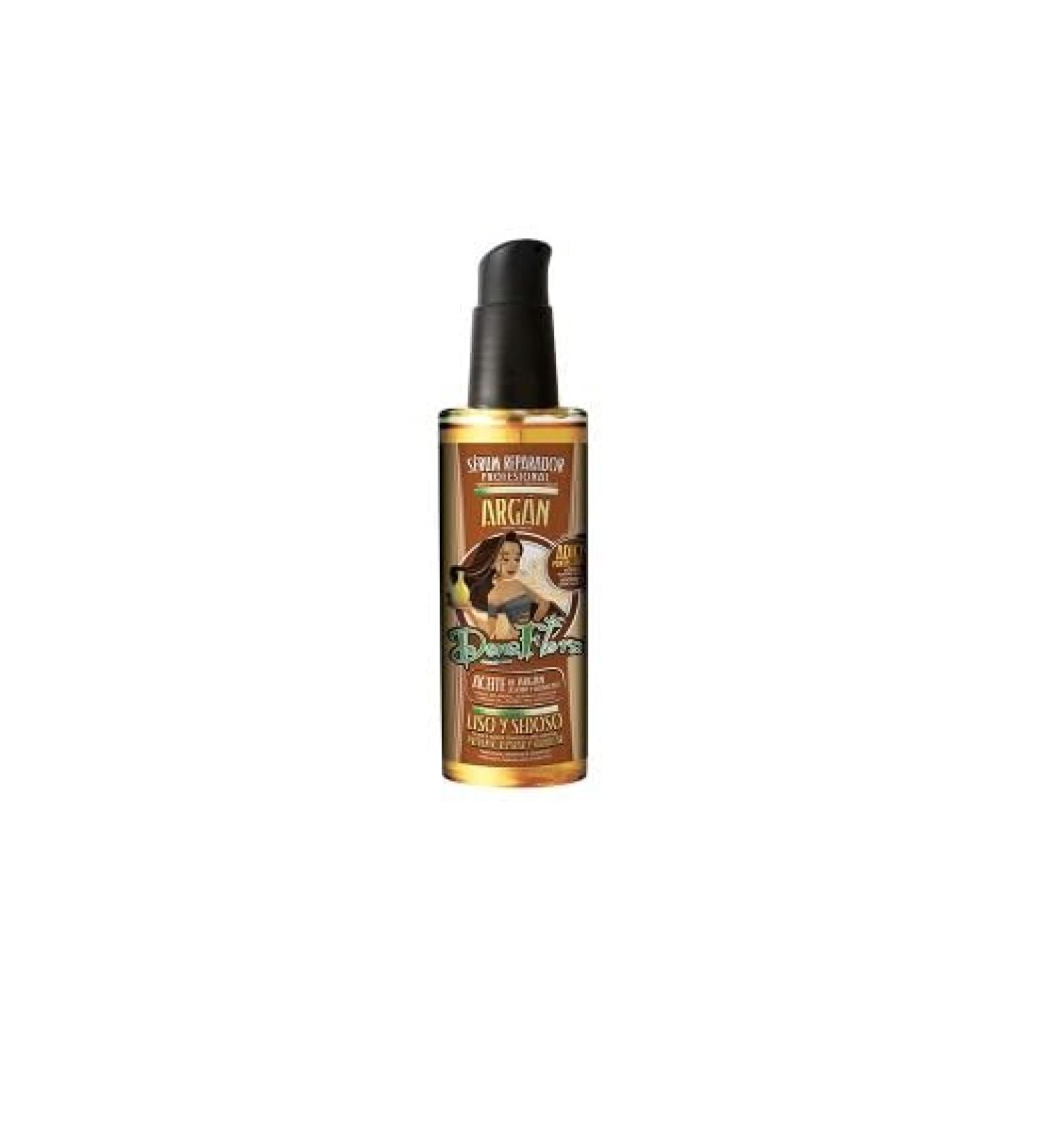 DONA FLORA - Hair Repair Serum | Argan Oil and Macadamia | Smooth and Silky Hair | Nourishes and Protects | Light Formula Without Residue - 100 ml