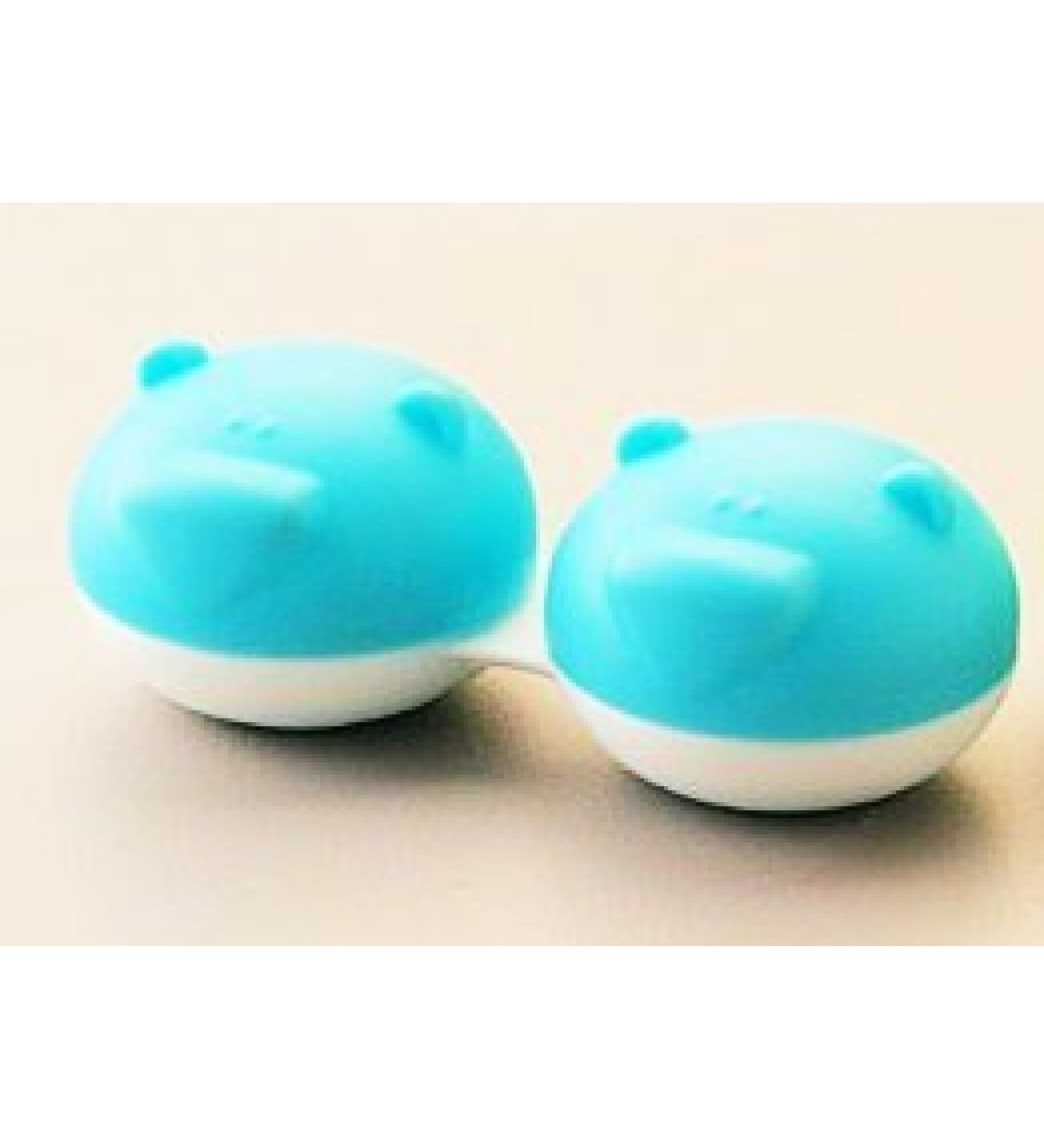 BEAR - Contact lens case - BLUE (3 pack)