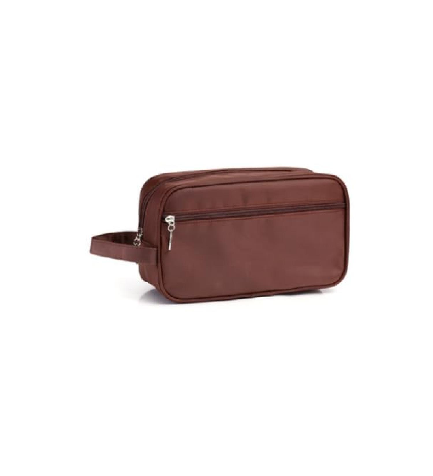 Toiletry Bag for Men Travel Wash Bag Shaving Bag Waterproof Bathroom Gym Make Up Bag for Men & Women (Brown)