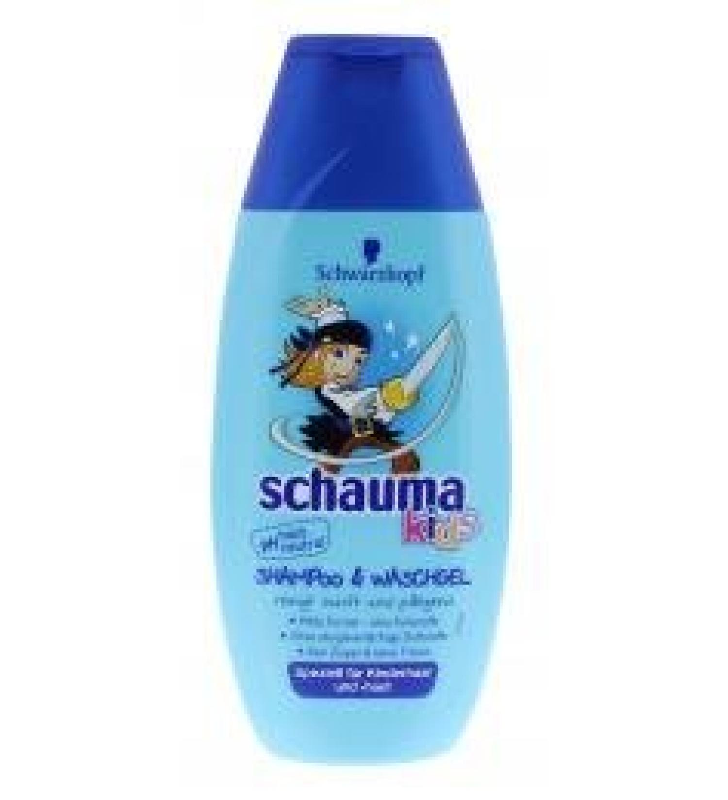 Schauma Schwarzkopf Shampoo and Cleansing Gel for Boys 5 x 250 ml