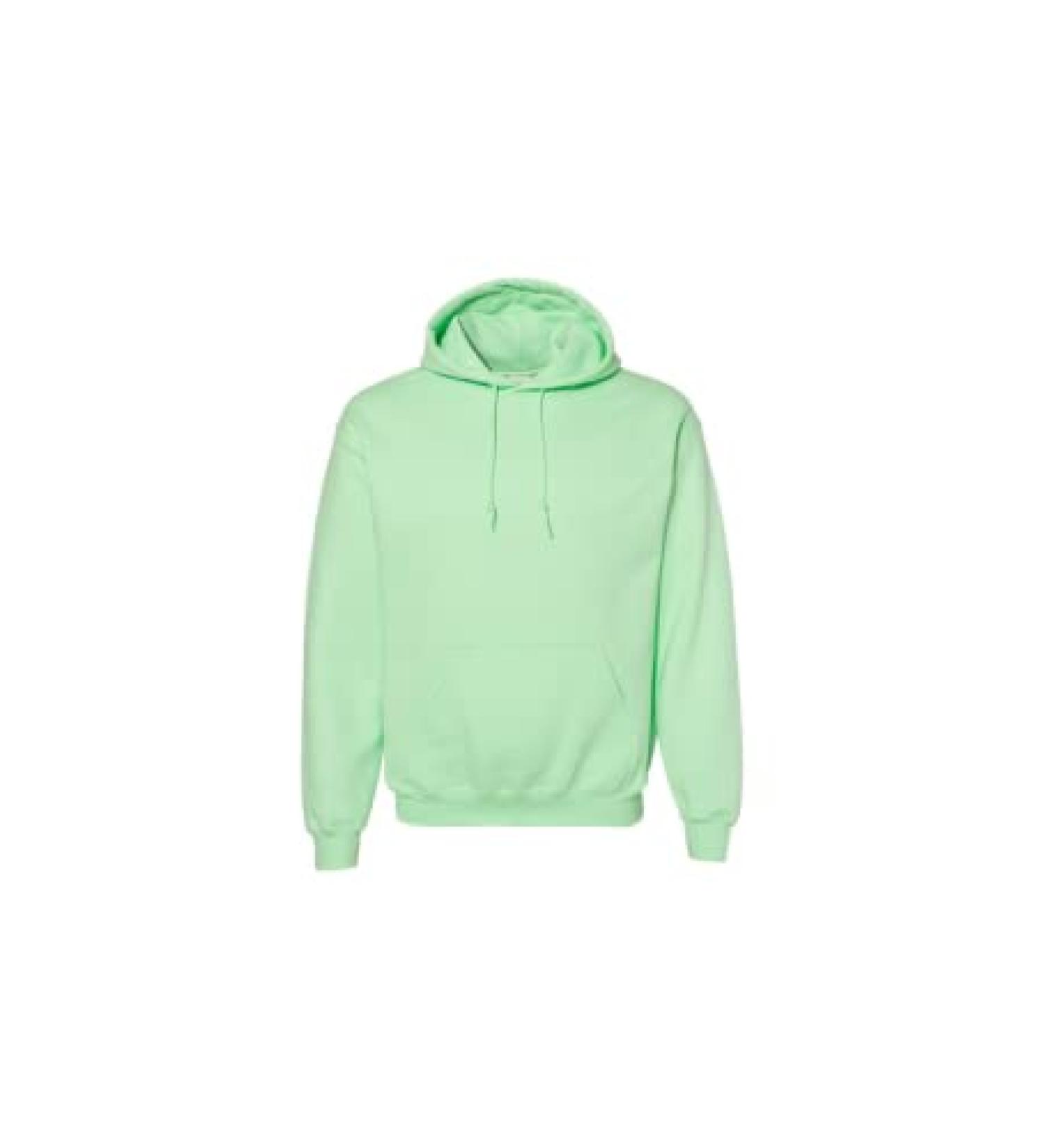 Heavy Blend 8 oz. 50/50 Hood (G185) (Mint Green) Large