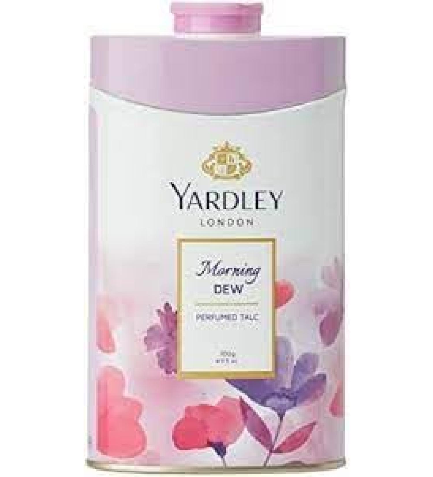 Yardley London Morning Dew Perfumed Talc for Women 100g