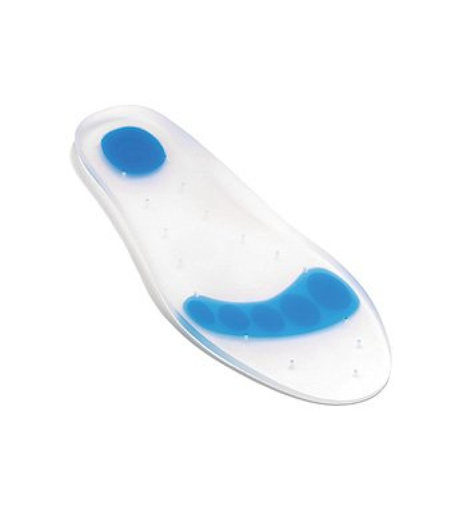 Silipos SoftZone 4014 Full Length Foot Insole - Medium  Latex-Free  Hypoallergenic Multi-Density Silicone Foot Cushion